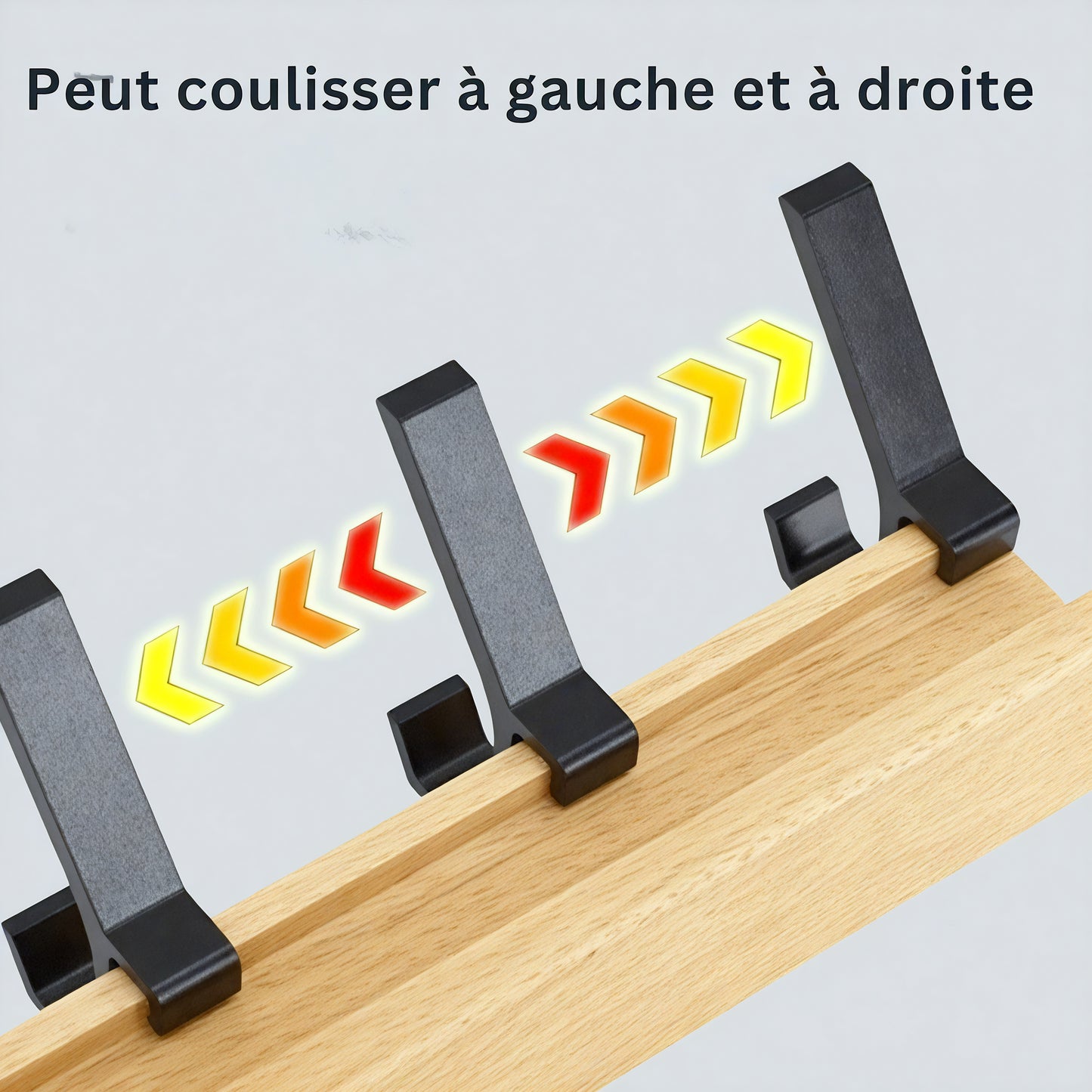 Porte-manteau avec rail - Style nordique