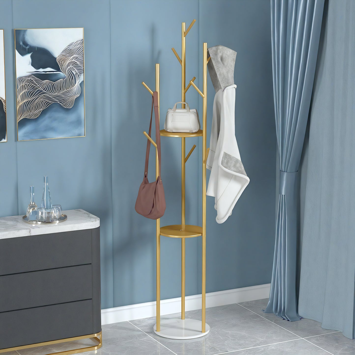 Porte-manteau sur pied - Style moderne