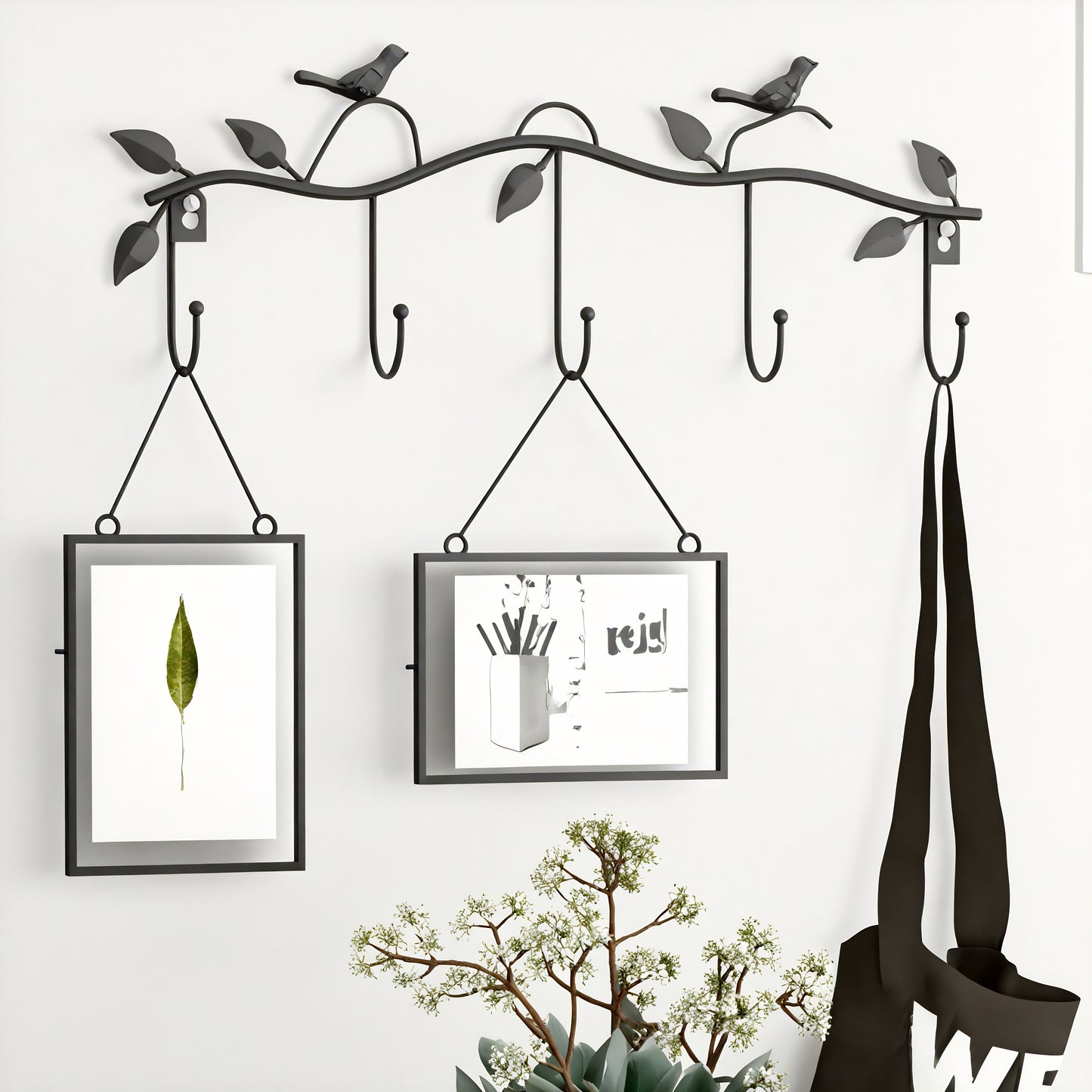 Porte-manteau mural - Style décoratif en métal