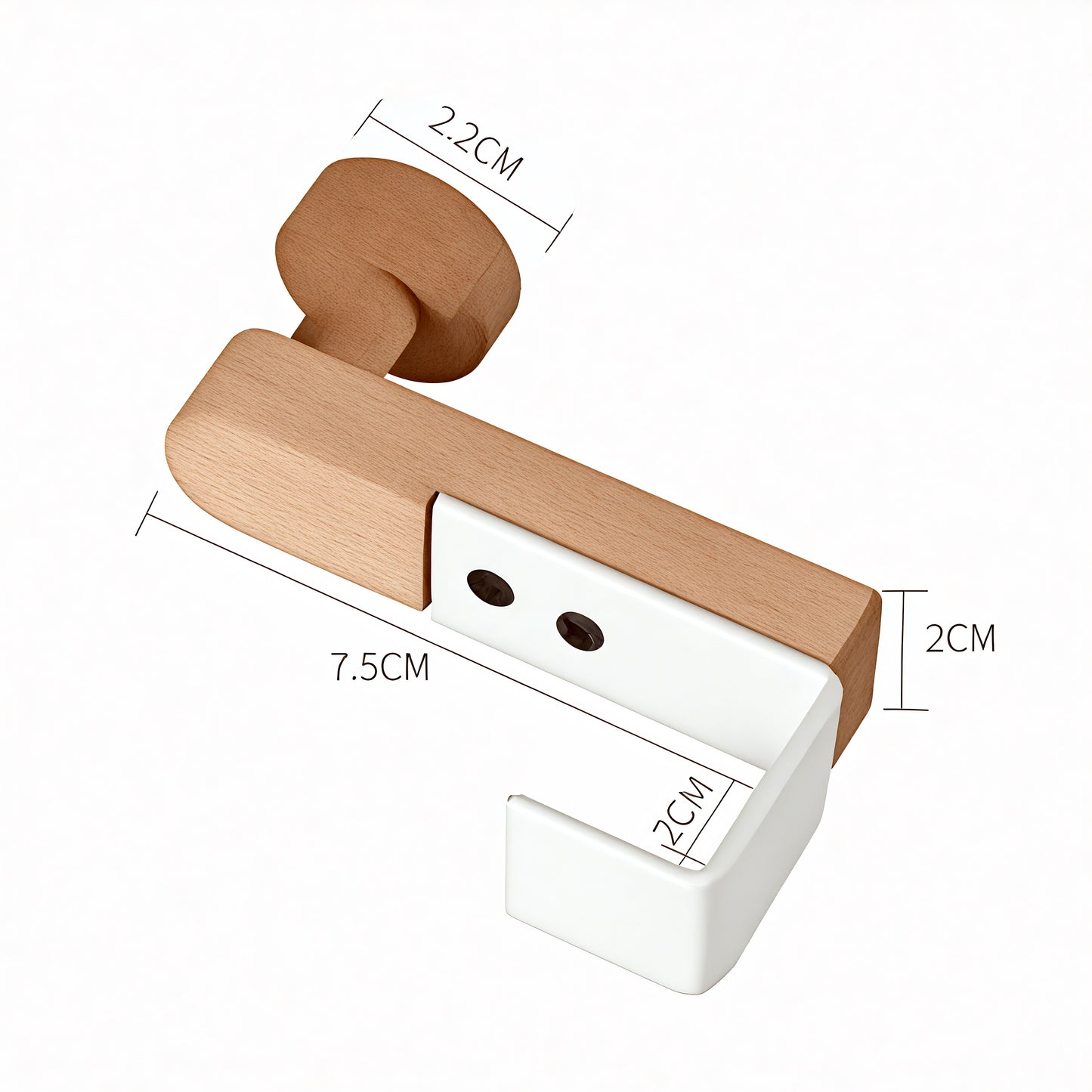 Porte-manteau de porte - Style rustique (Lot x2)