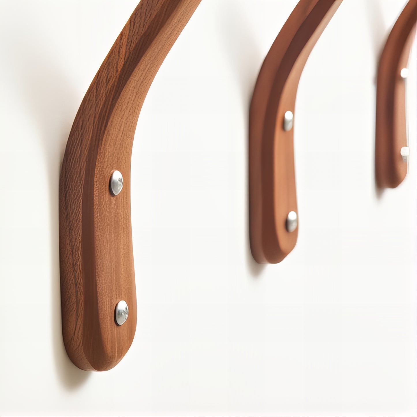 Patère individuelle en bois - Style directionnel (Lot x4)