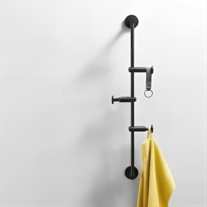Patère Murale Verticale Noire