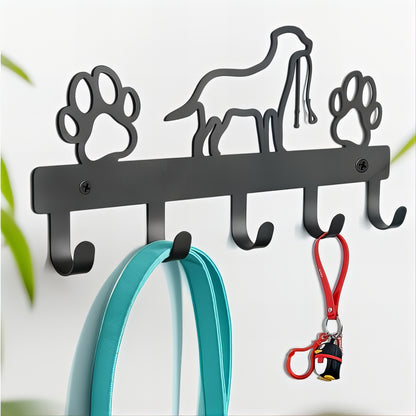 Porte-manteau mural & clés - Style patte de chien