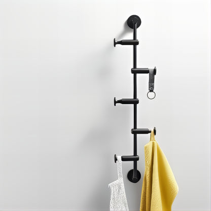 Patère Murale Verticale Noire
