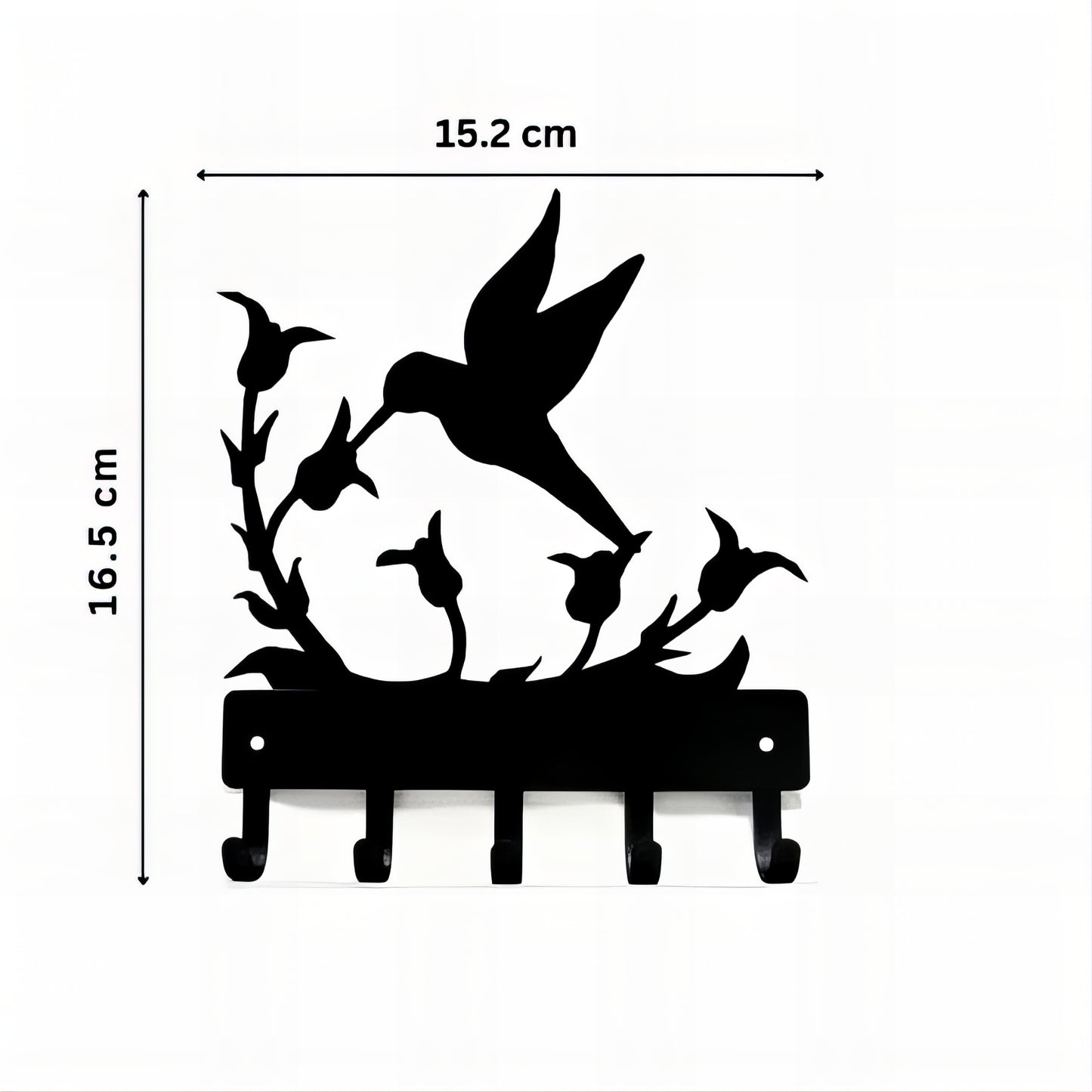 Porte-manteau mural & clés - Style oiseau
