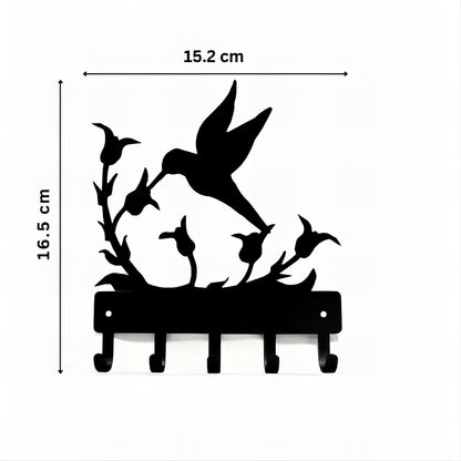 Porte-manteau mural & clés - Style oiseau