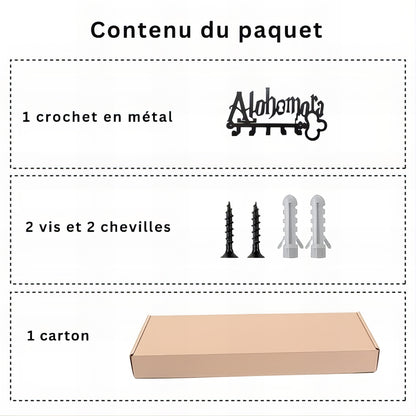 Porte-manteau mural & clés - Style Harry Potter