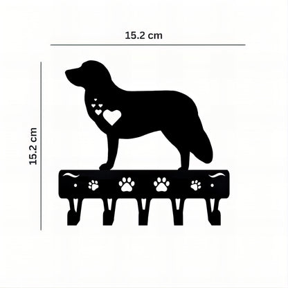 Porte-manteau mural & clés - Style chien Labrador