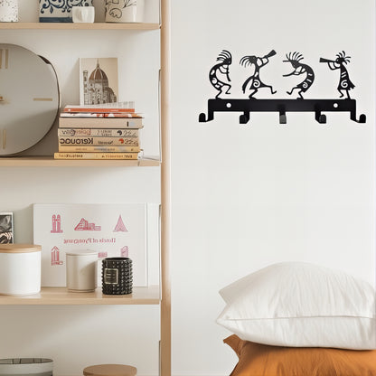Porte-manteau mural & clés - Style musicien