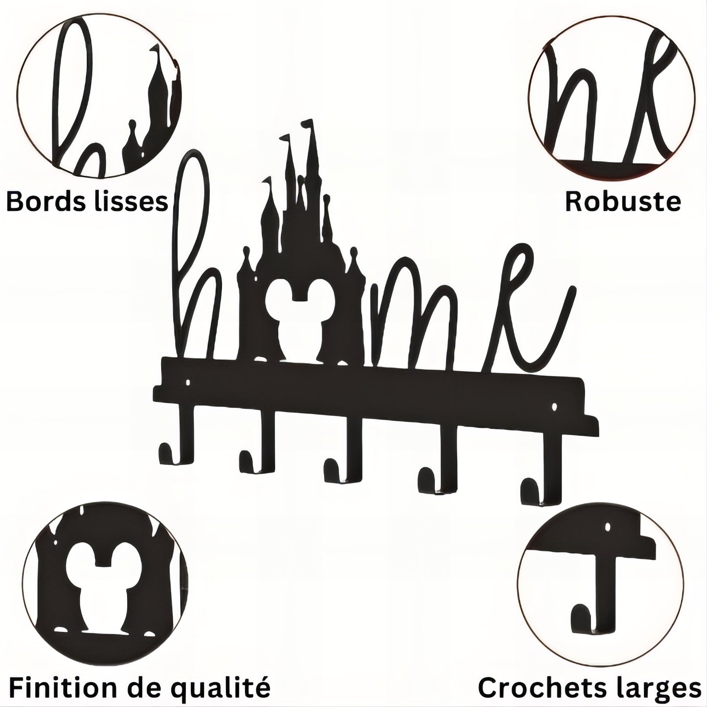 Porte-manteau mural - Style Château Disney