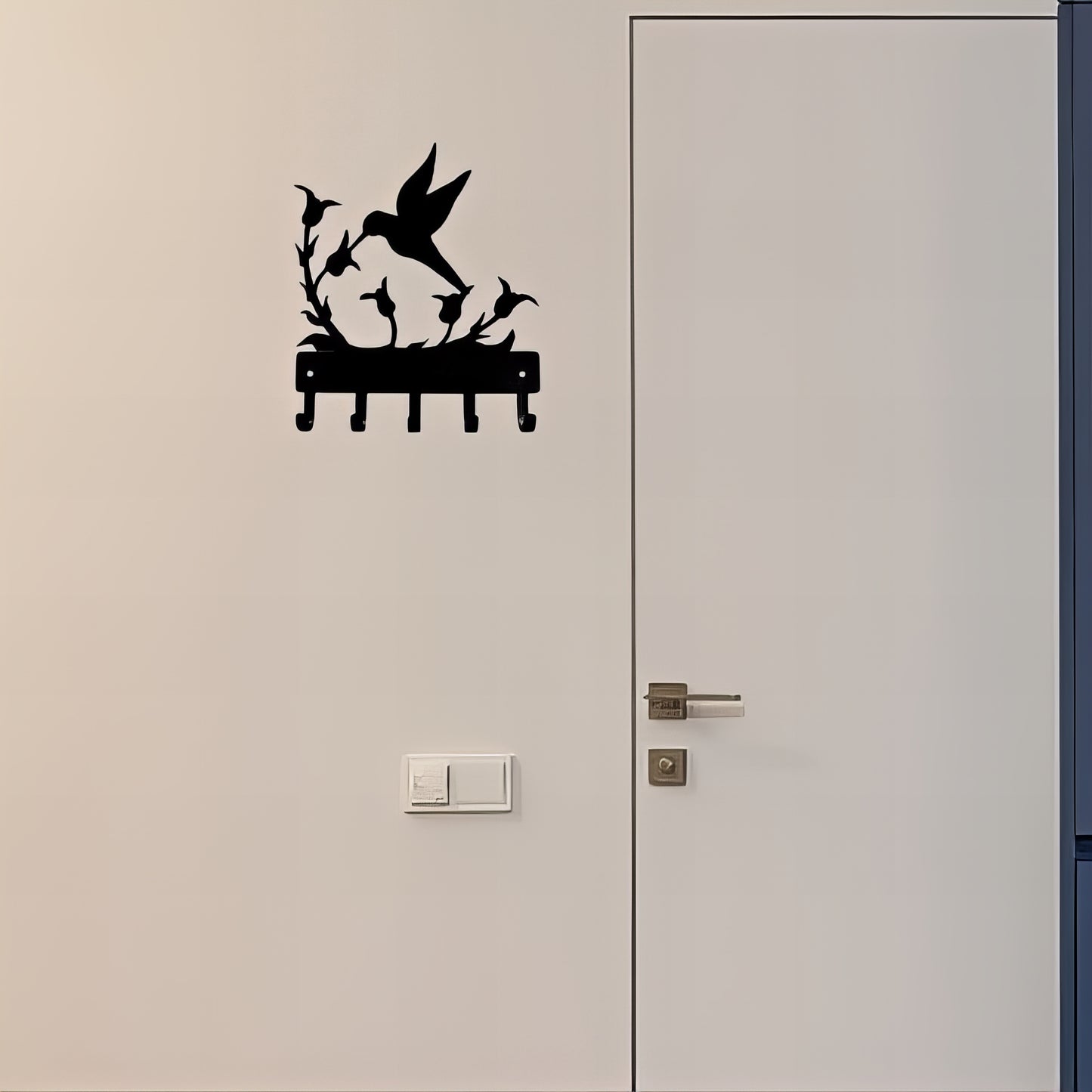 Porte-manteau mural & clés - Style oiseau