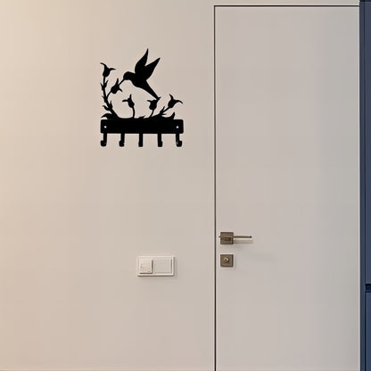 Porte-manteau mural & clés - Style oiseau
