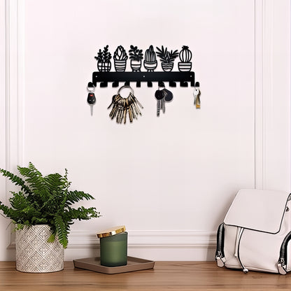 Porte-manteau mural & clés - Style exotique