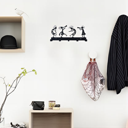 Porte-manteau mural & clés - Style musicien