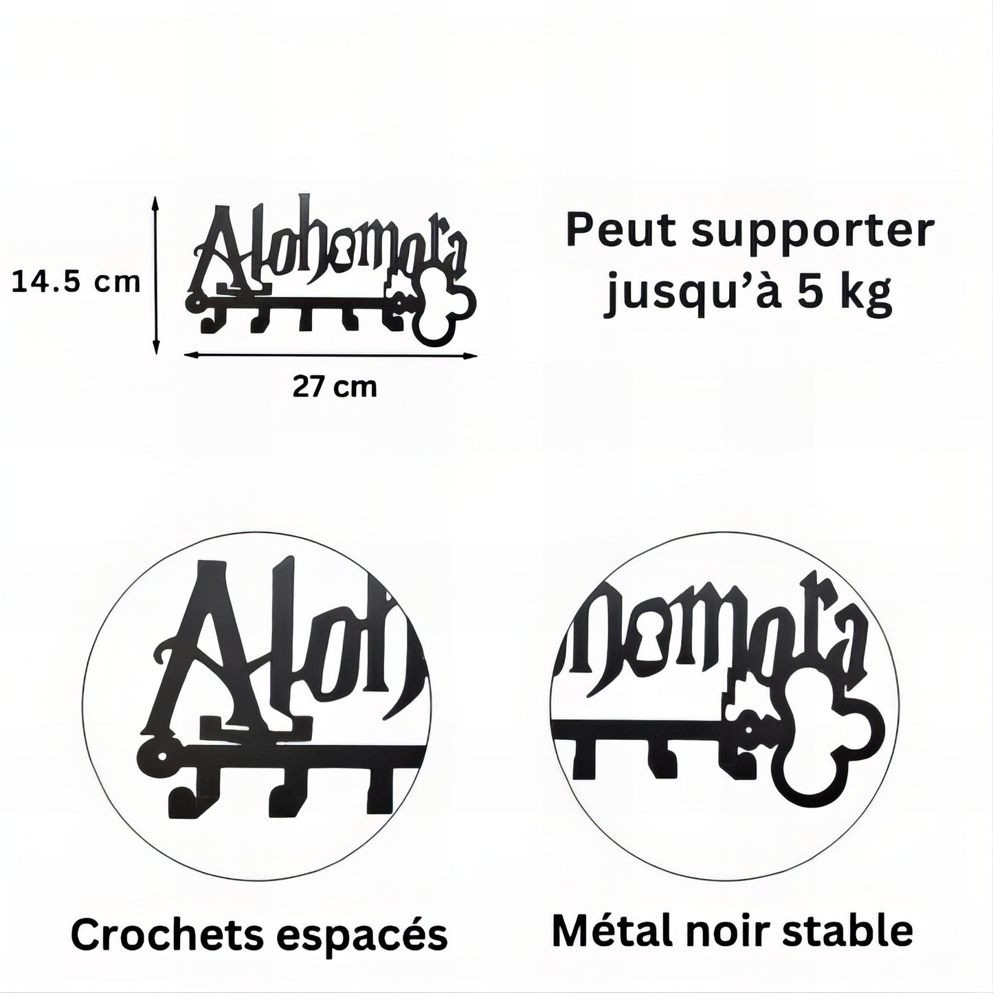 Porte-manteau mural & clés - Style Harry Potter