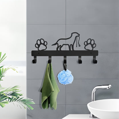 Porte-manteau mural & clés - Style patte de chien