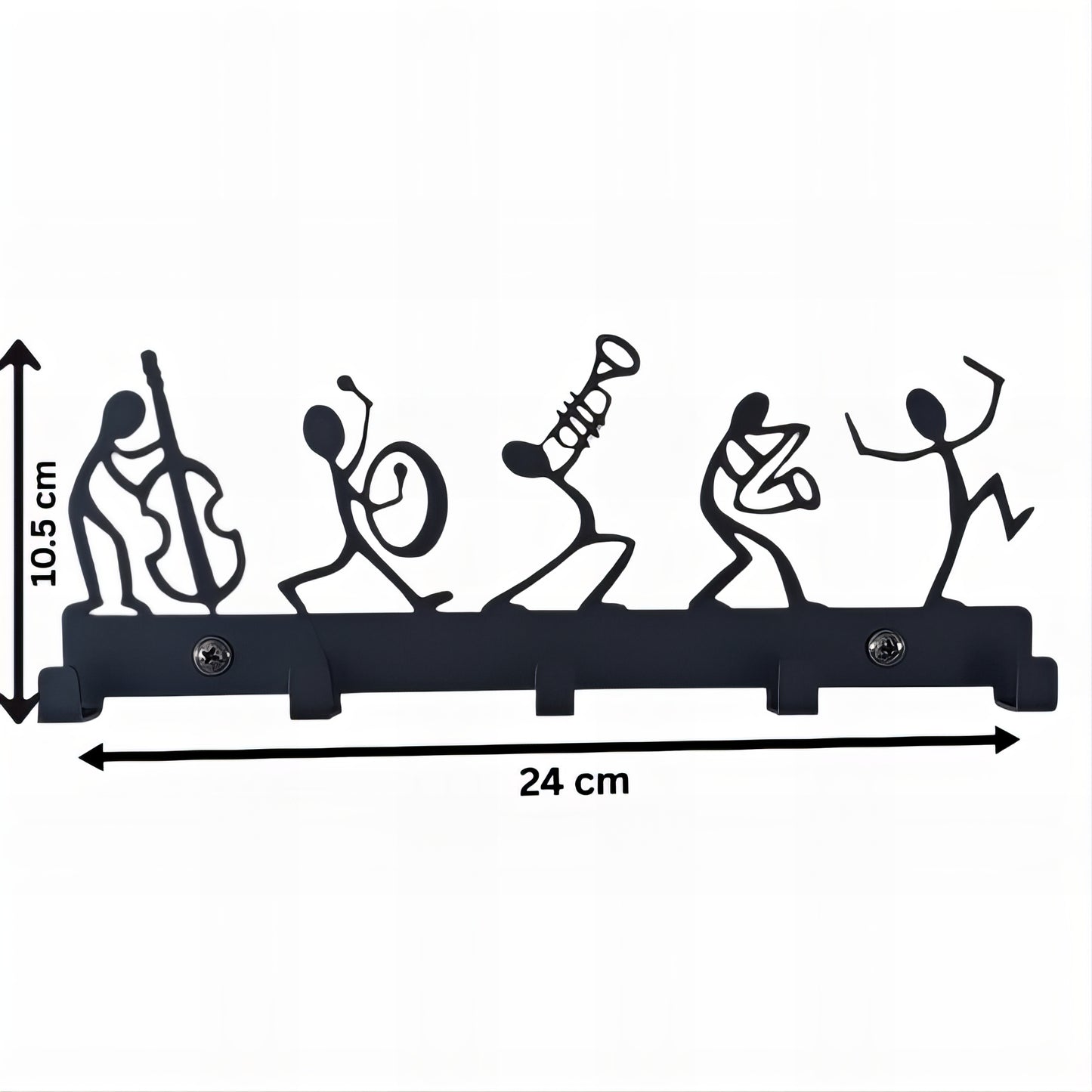 Porte-manteau mural & clés - Style Jazz