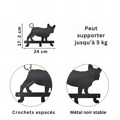 Porte-manteau mural & clés - Style chien marrant