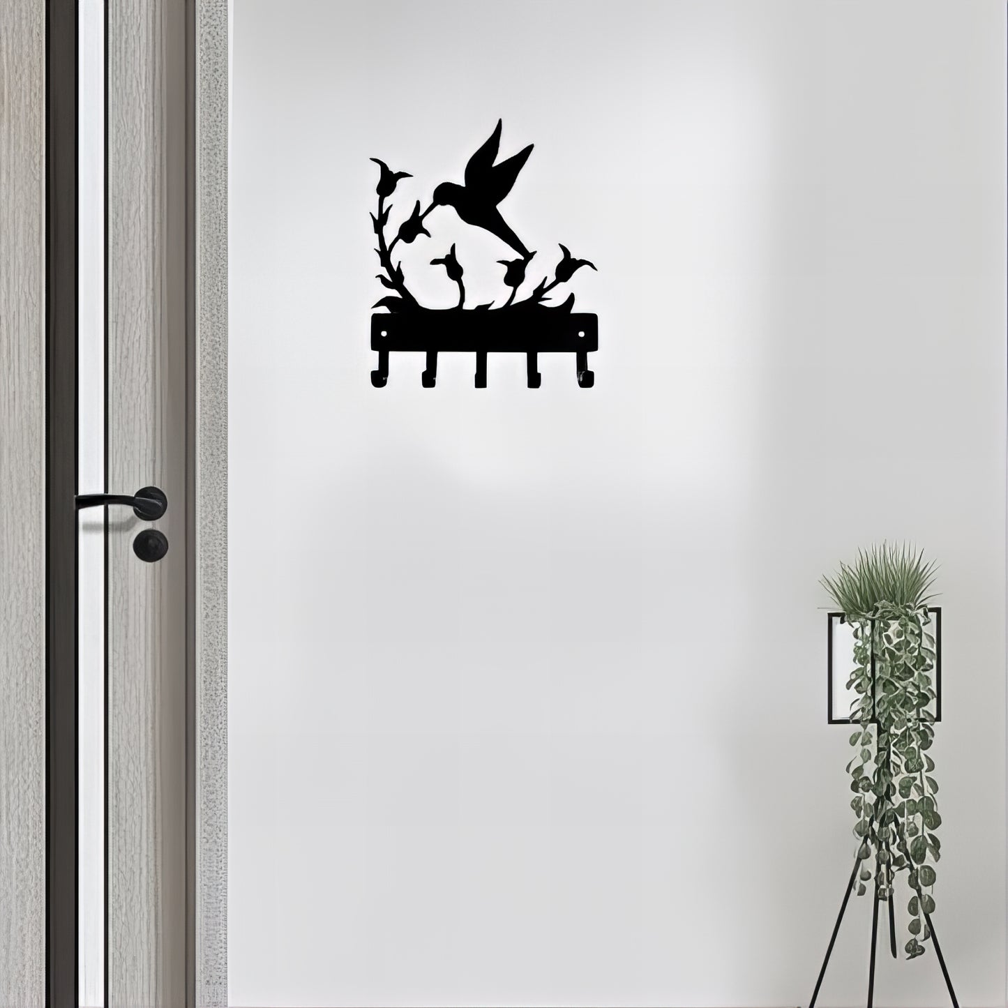 Porte-manteau mural & clés - Style oiseau