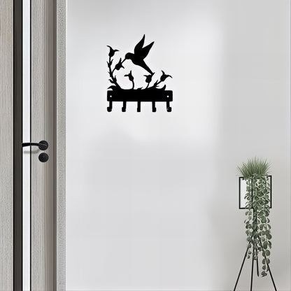 Porte-manteau mural & clés - Style oiseau