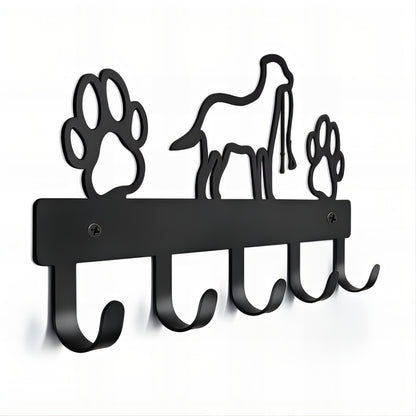 Porte-manteau mural & clés - Style patte de chien