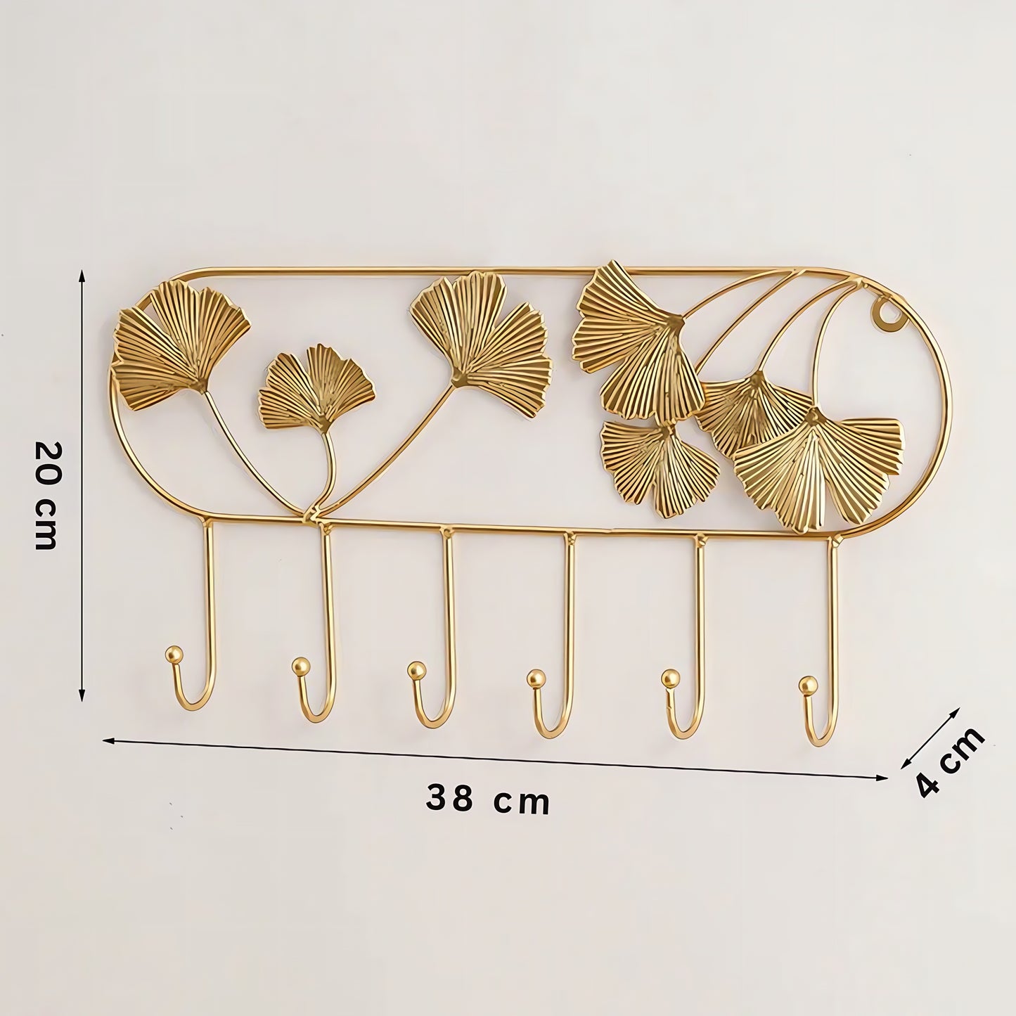 Porte-manteau décoratif - Style Feuille d'or