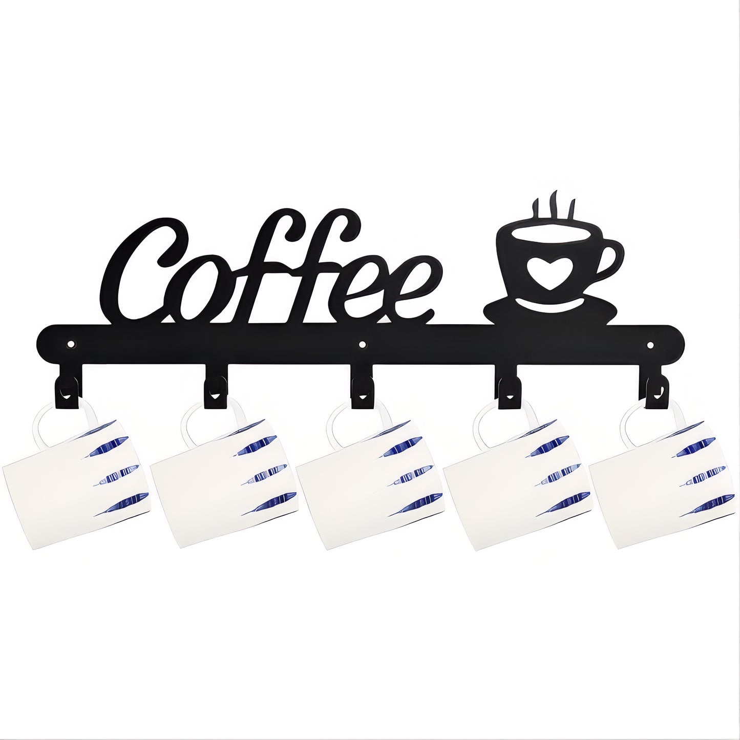 Porte-manteau mural & clés - Style coffee