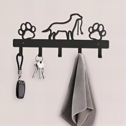 Porte-manteau mural & clés - Style patte de chien