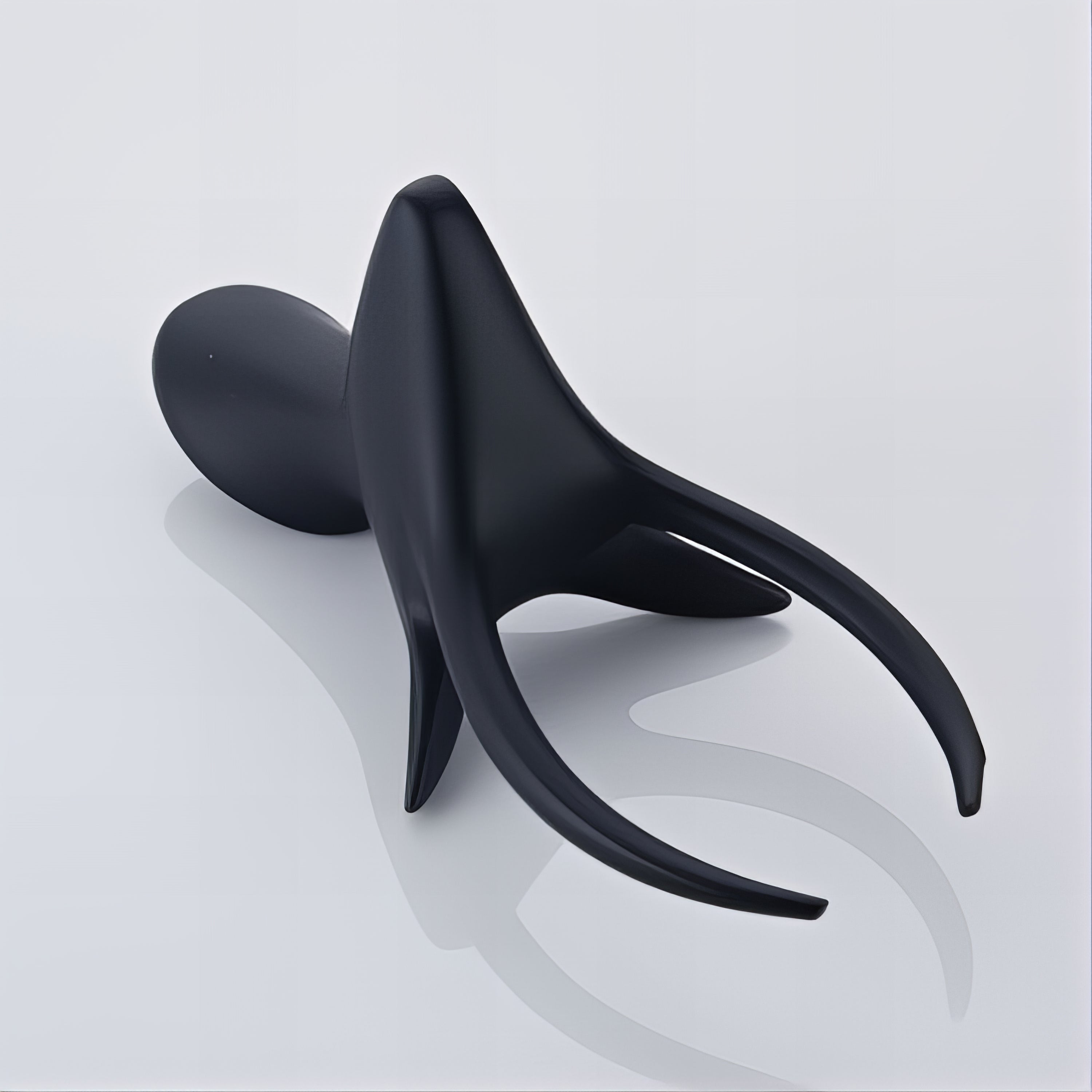 Crochet Porte-Manteau Contemporain Cerf Ébène – Image 3