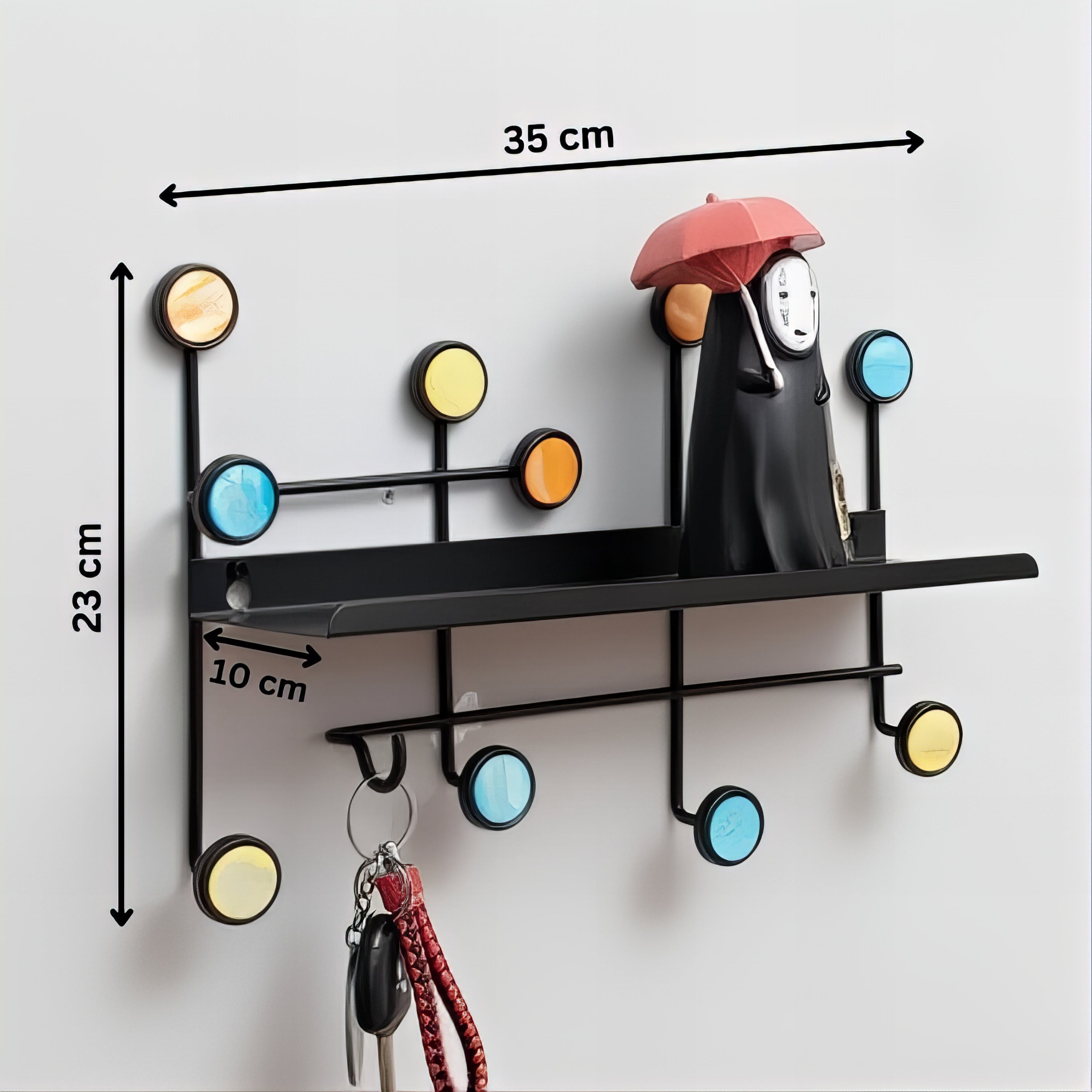 Étagère avec Crochets Ronds pour Manteaux – Image 4