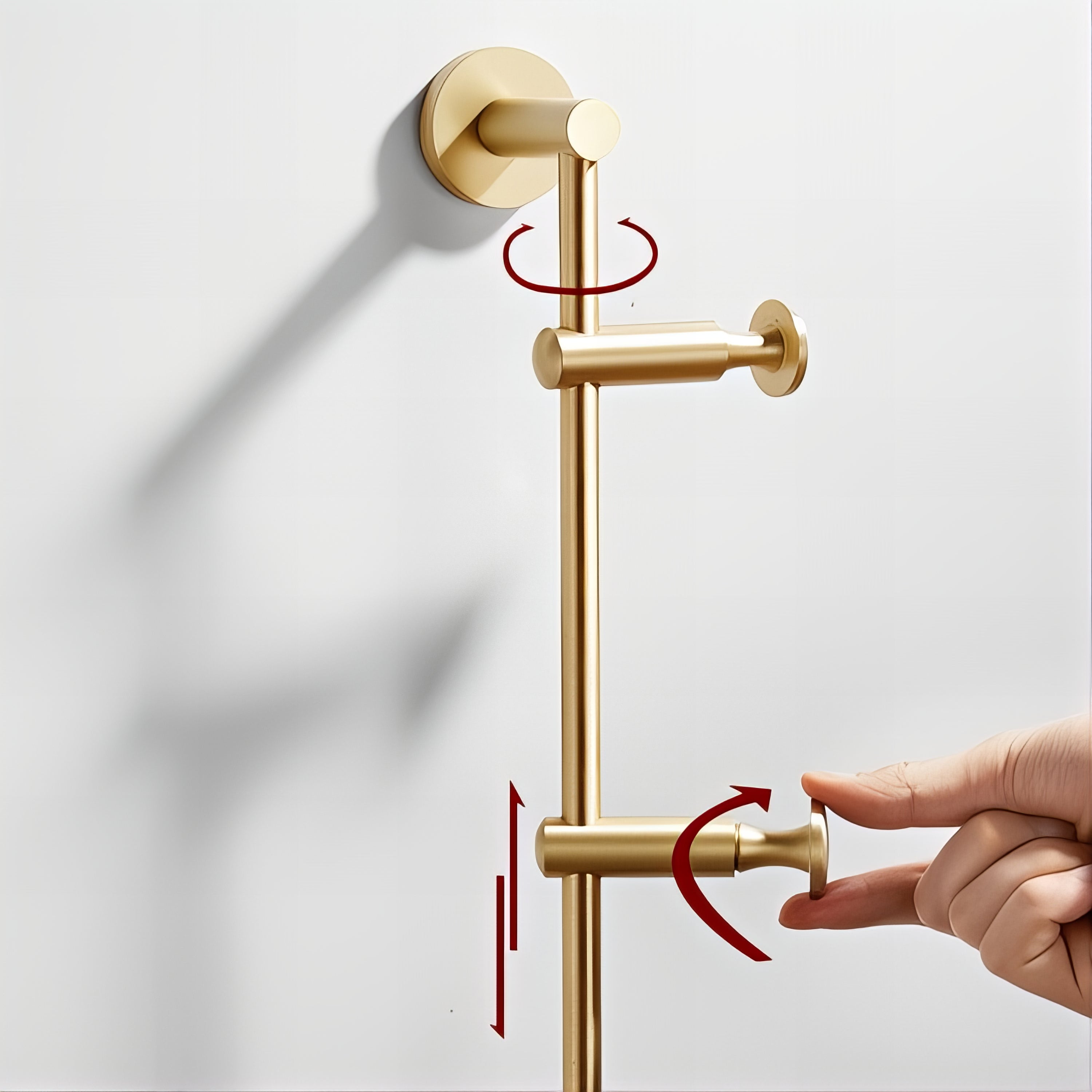 Patère Murale Verticale Or – Image 3