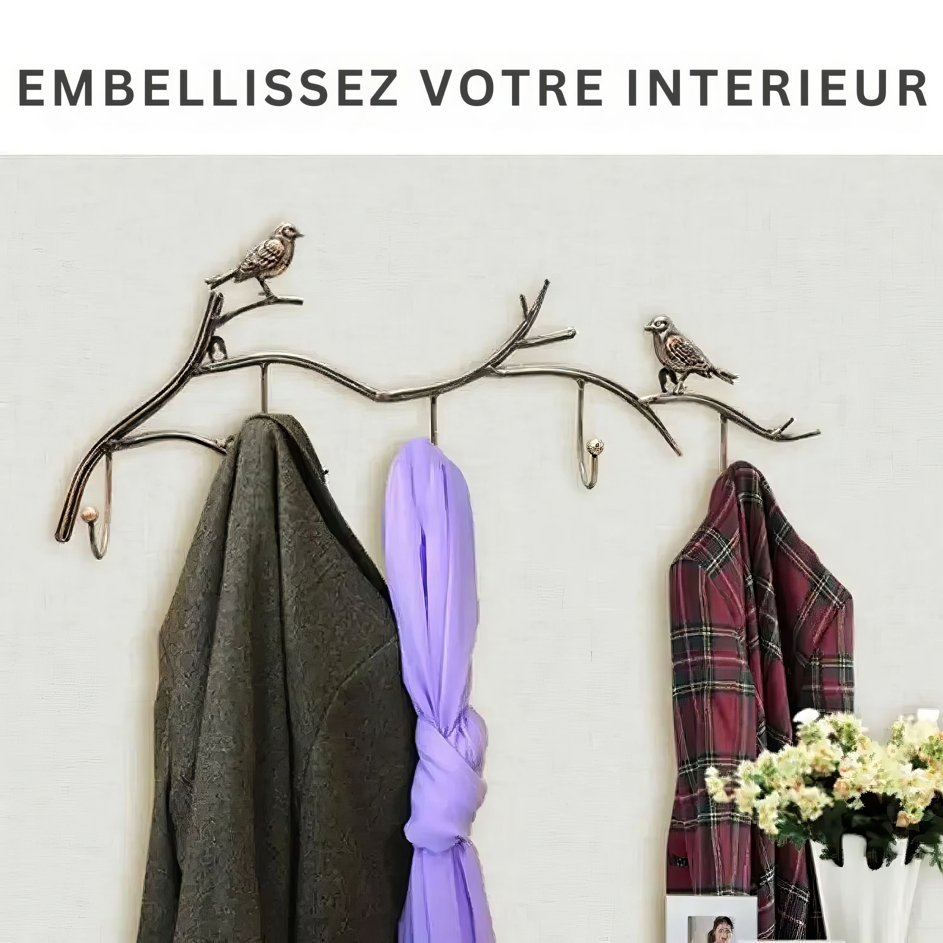 Porte-manteau décoratif - Style nature – Image 2