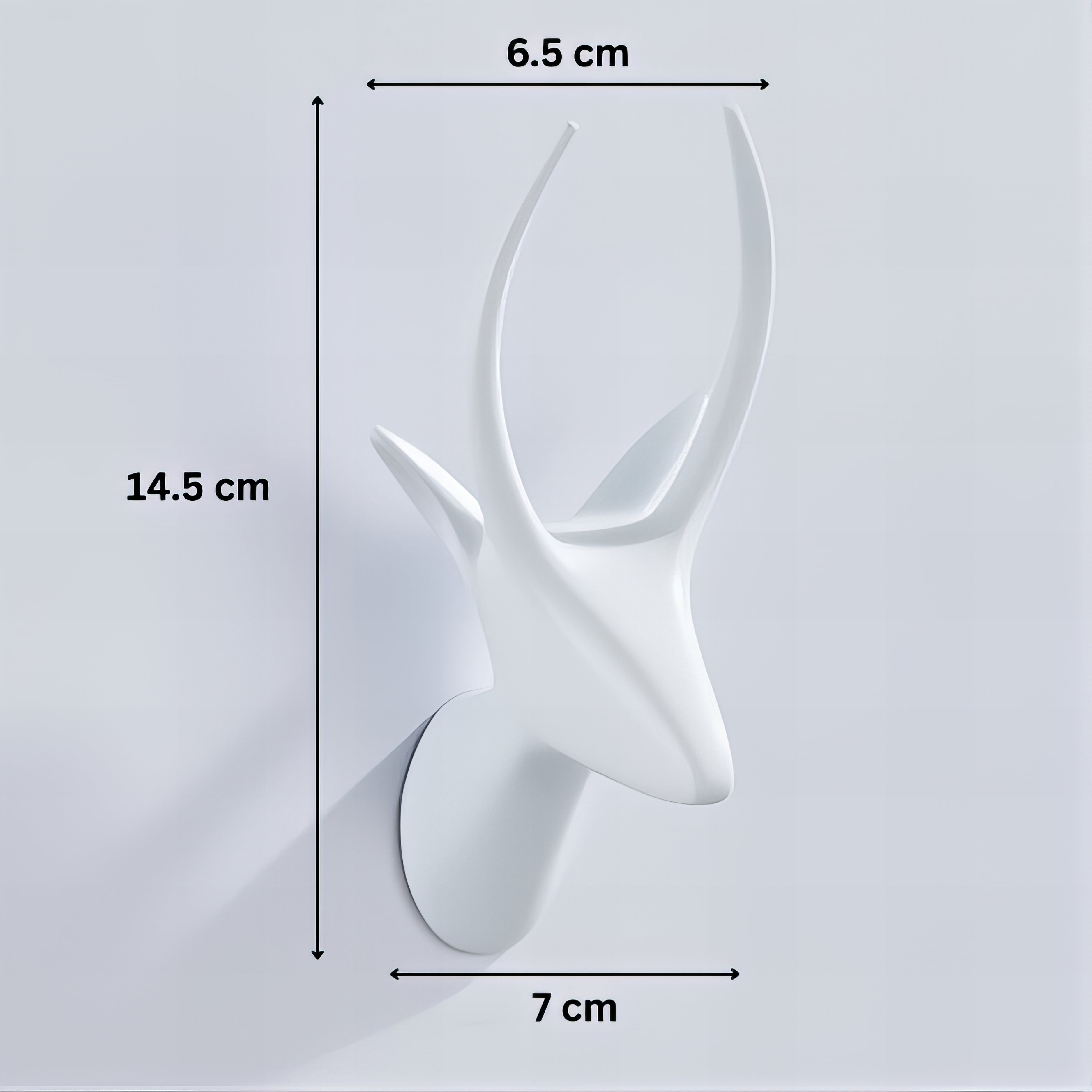 Crochet Porte-Manteau Contemporain Cerf Ivoire – Image 6