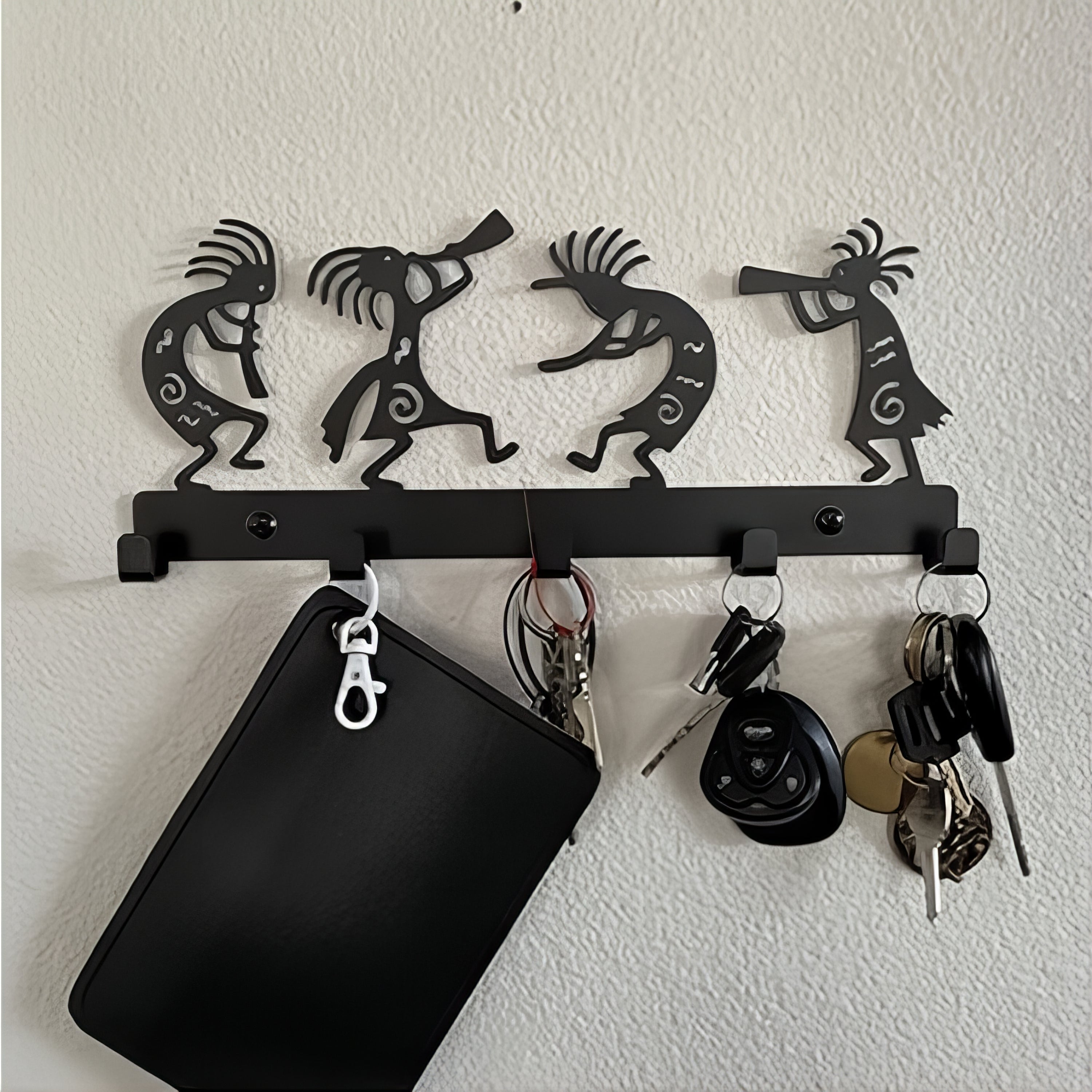 Porte-manteau mural & clés - Style musicien