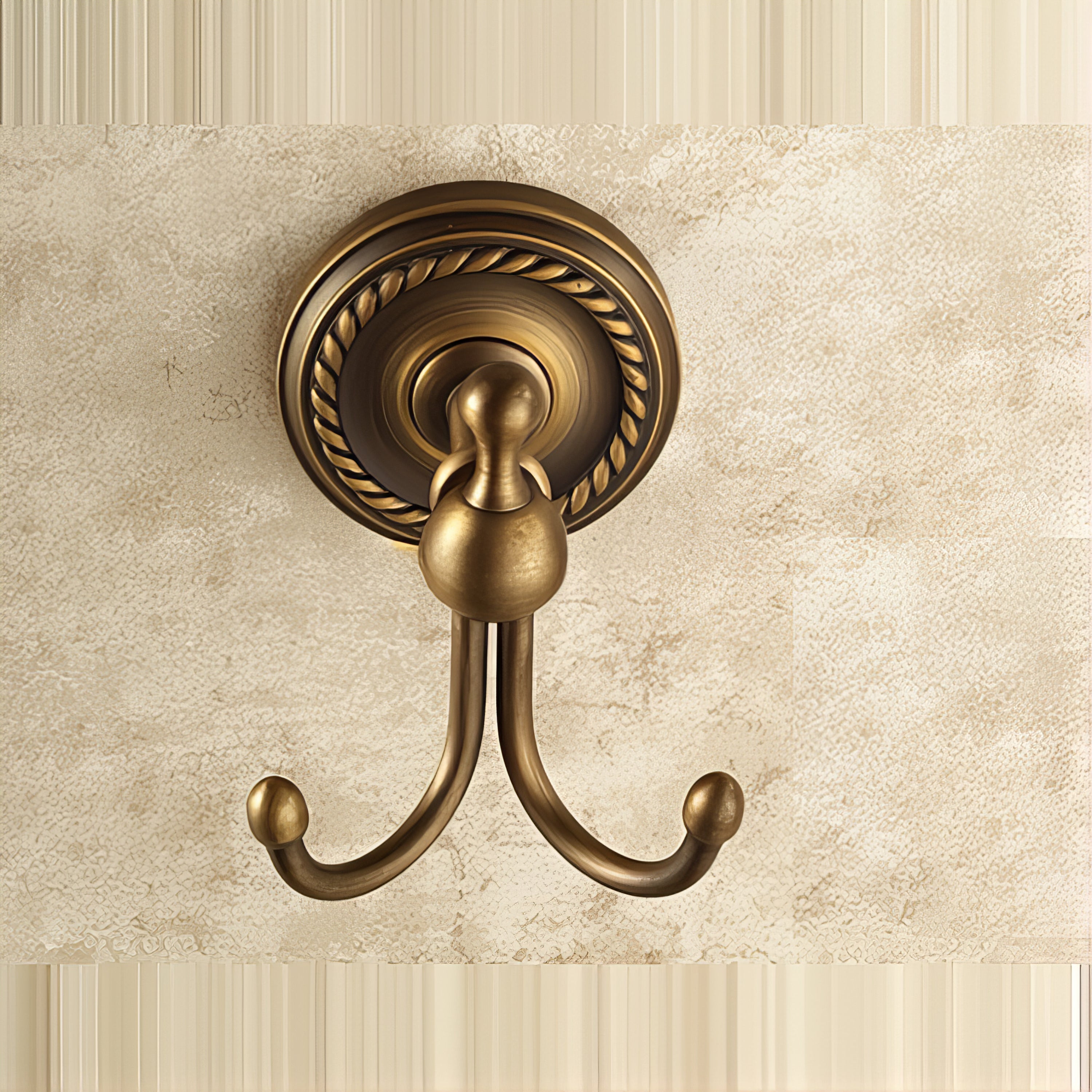 Crochet Patère Bronze Antique Romain – Image 3