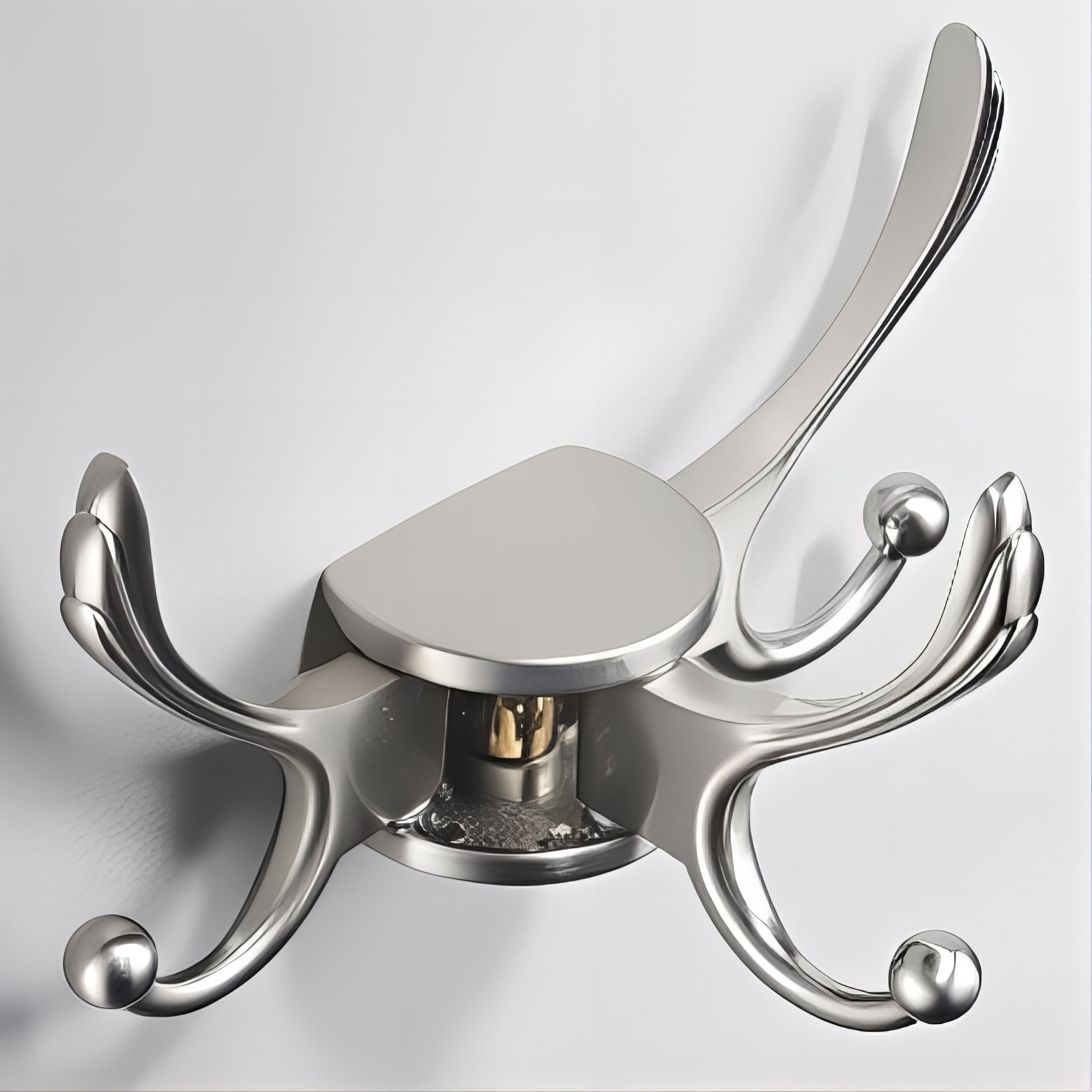 Porte-Manteau Mural Demi-Perroquet Métallisé