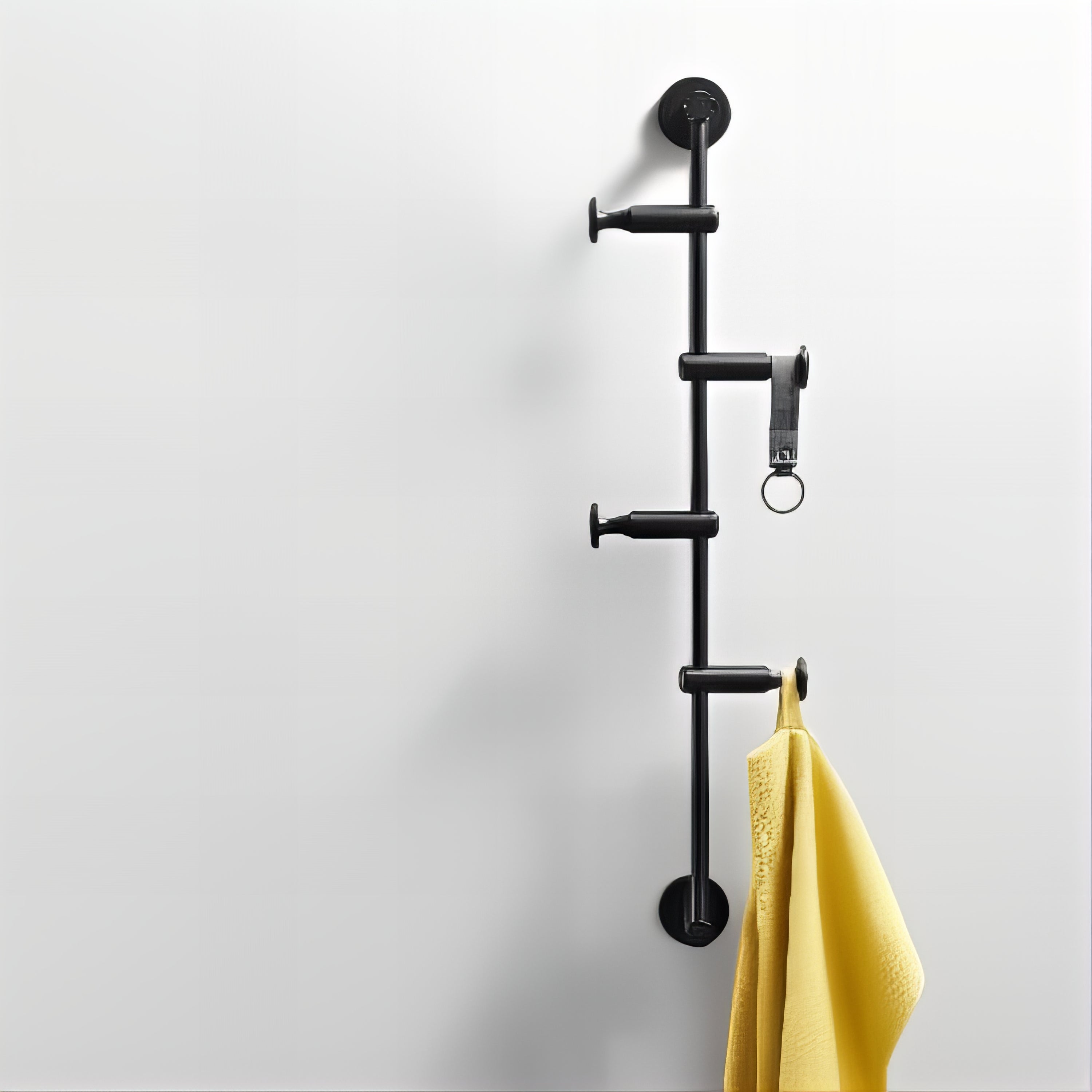 Patère Murale Verticale Noire – Image 2