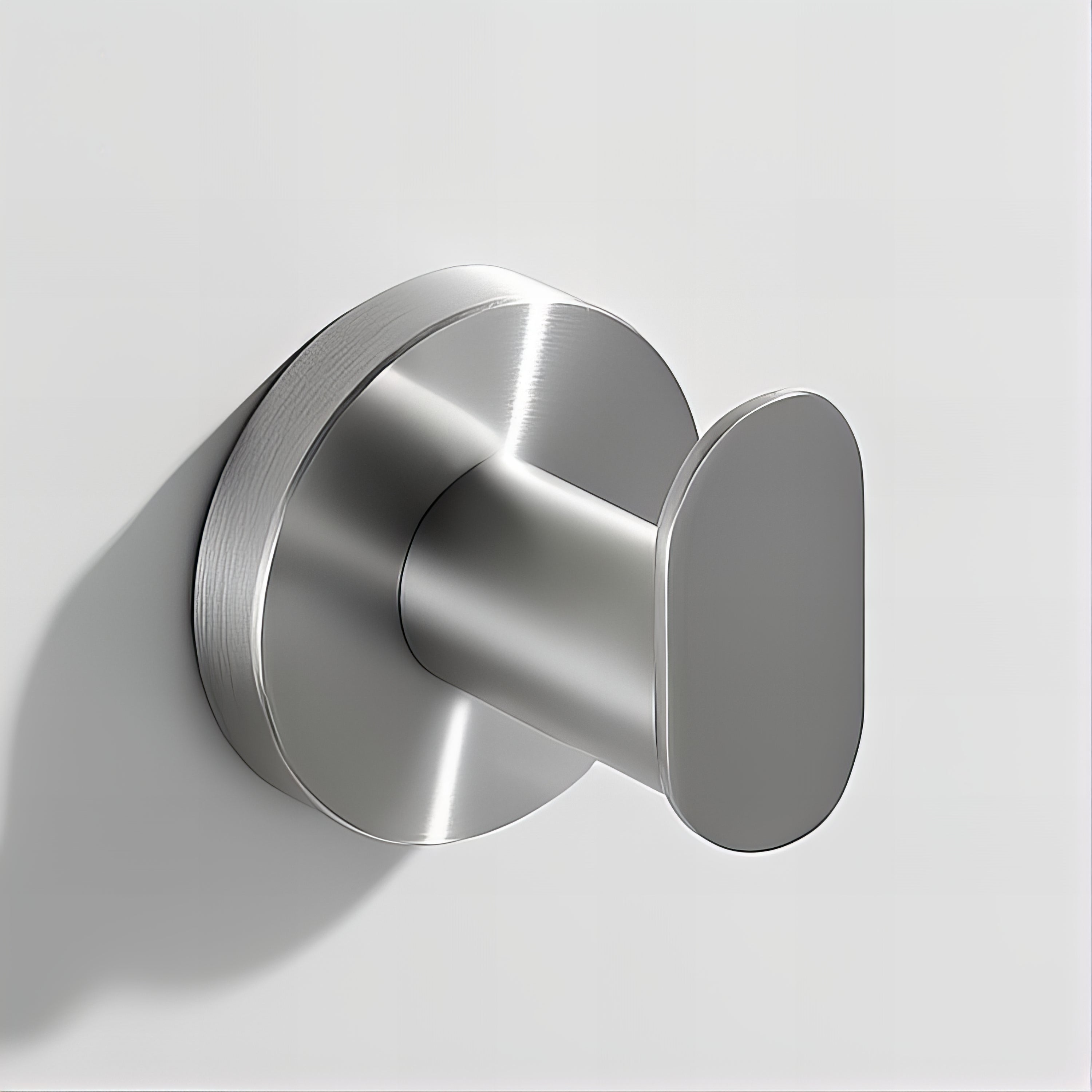 Crochet Support Manteau Base Plate Argentée