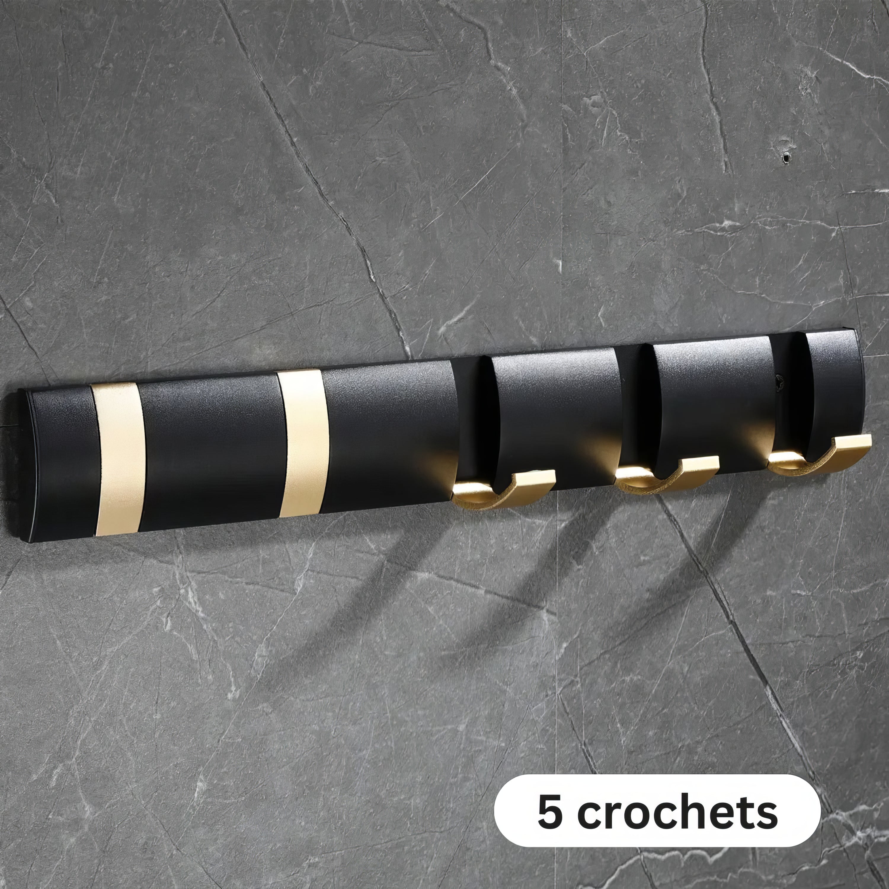 Porte-manteau de salle de bain - Style noir – Image 9