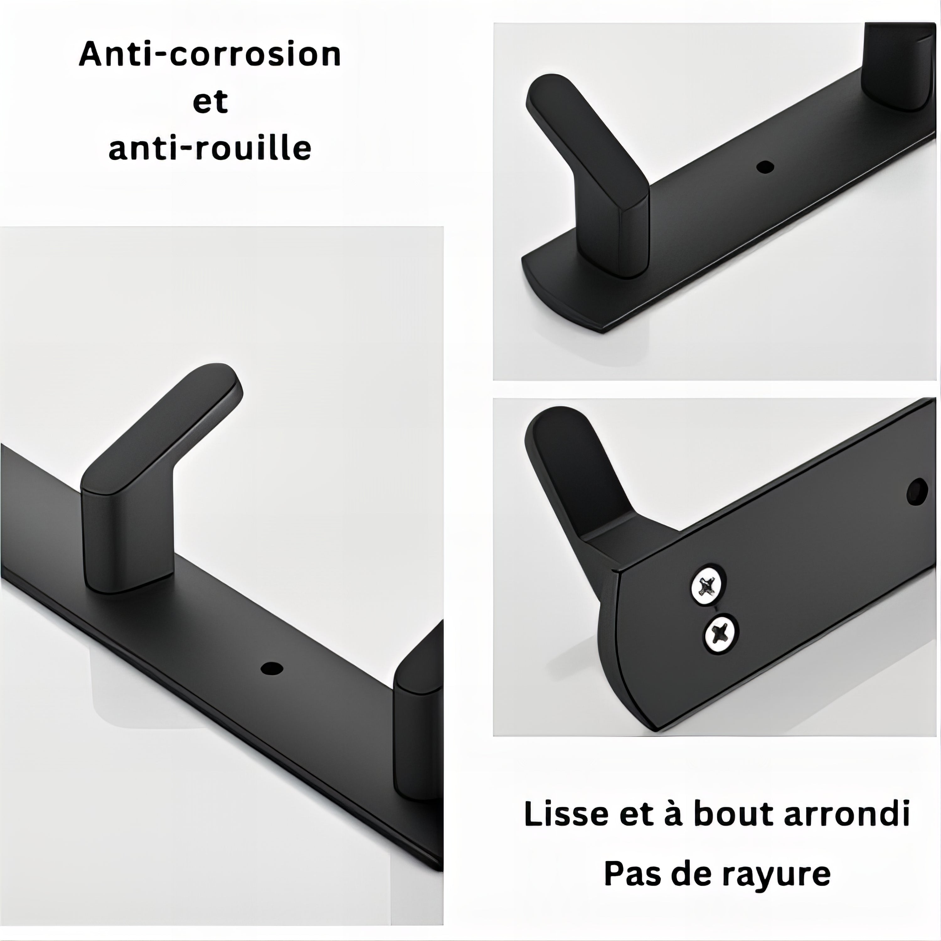 Porte-Manteau Mural en Aluminium Sirius – Image 3