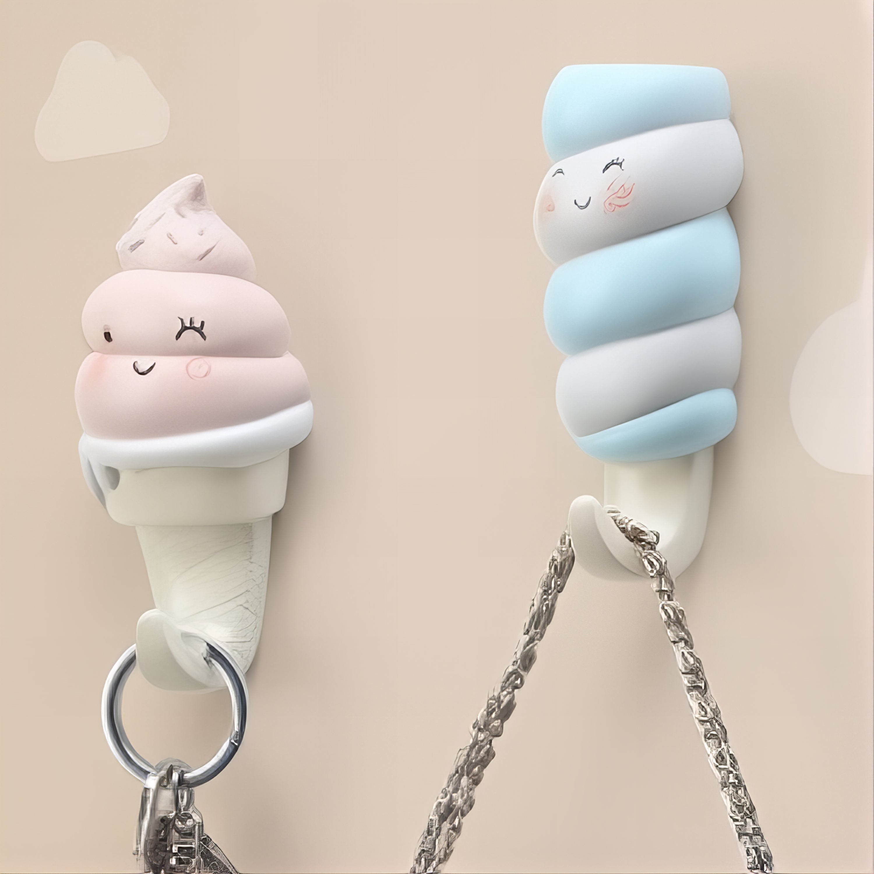 Crochet Porte-Manteau Glace en Cornet – Image 3