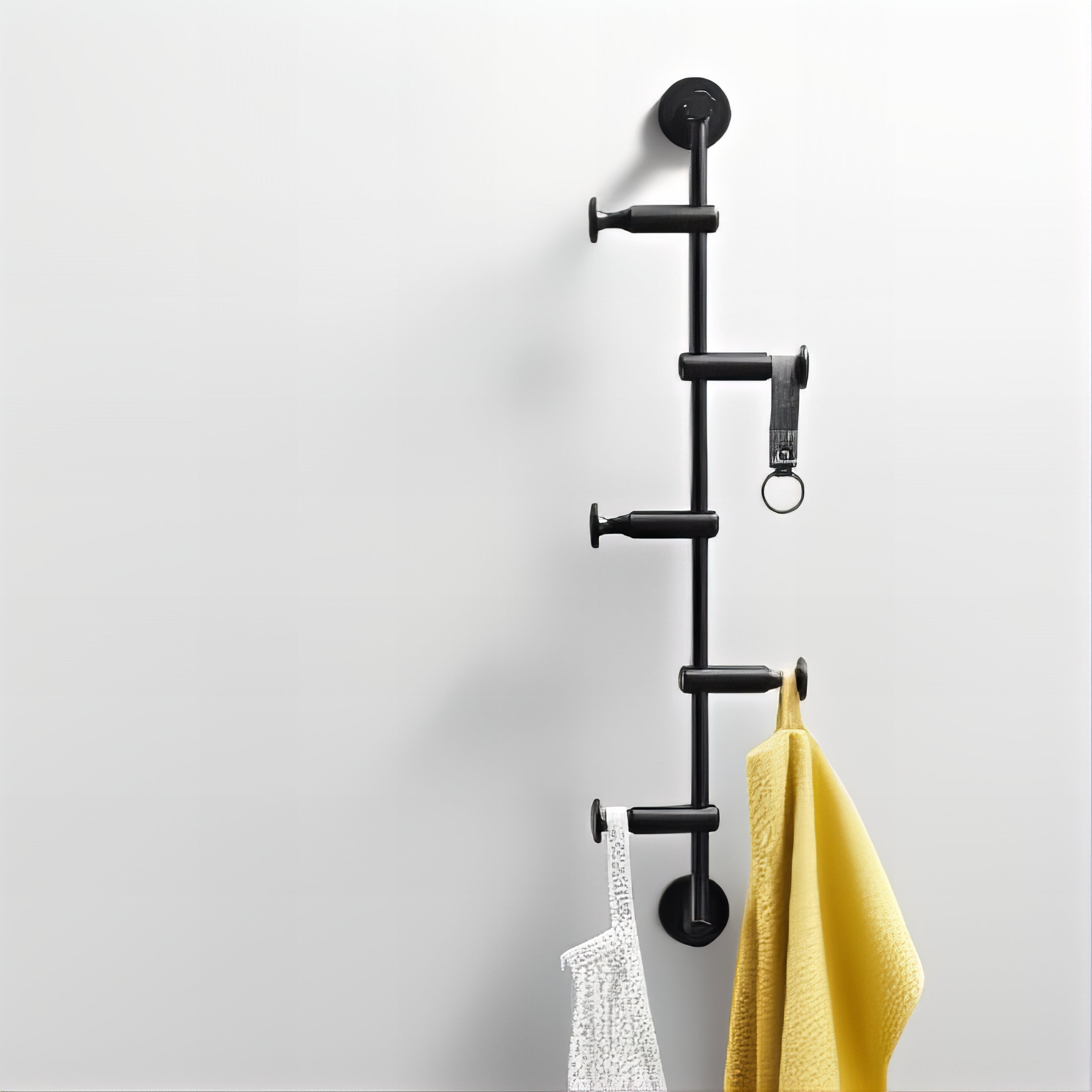 Patère Murale Verticale Noire – Image 3