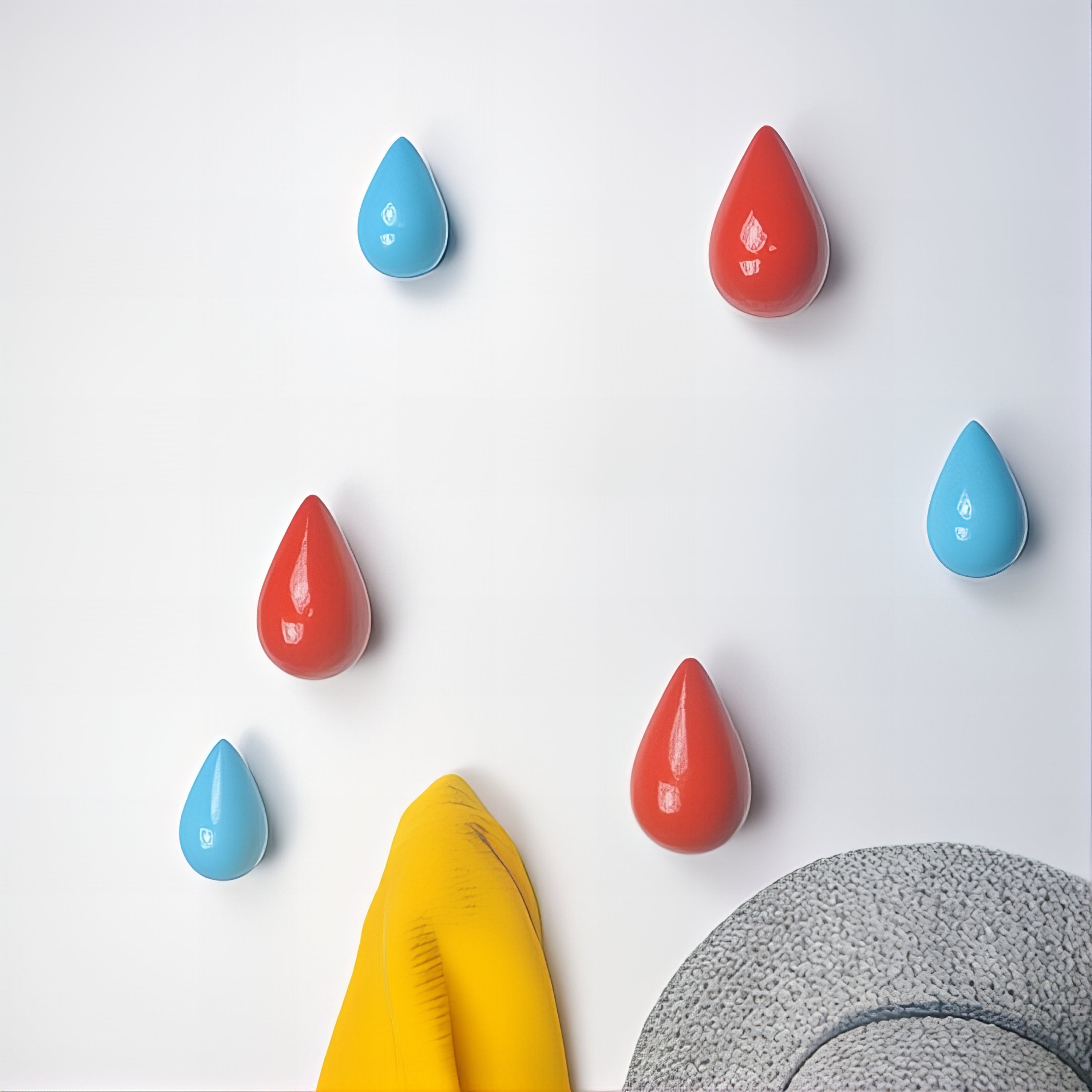 Crochet Porte-Manteau Forme de Goutte – Image 2