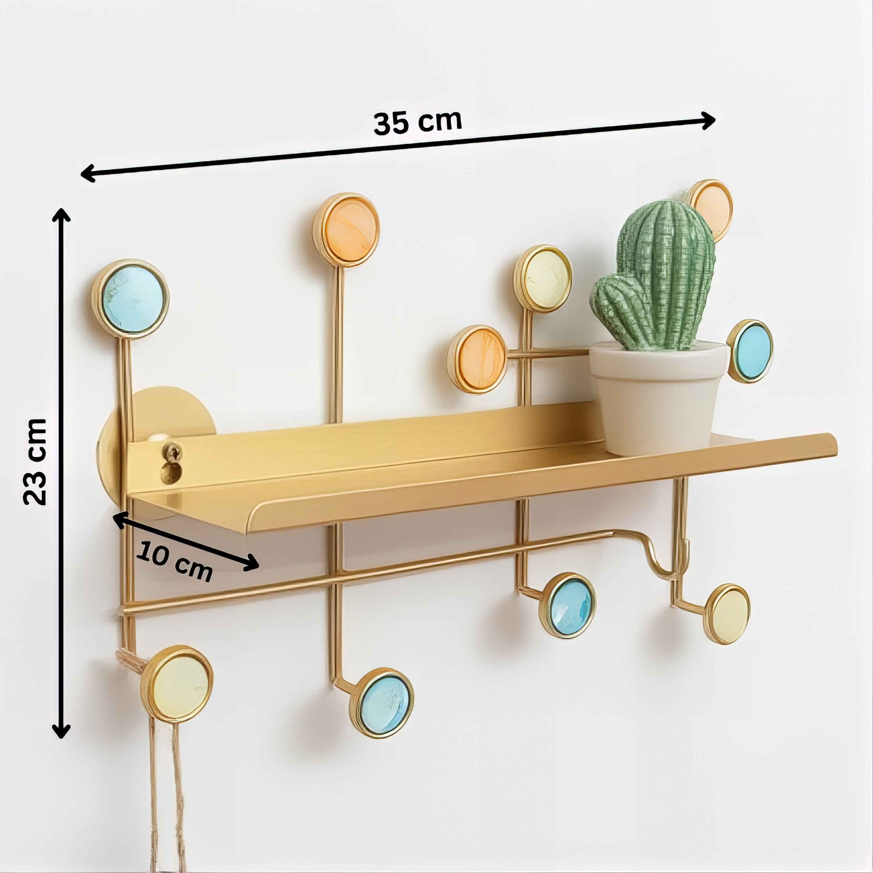 Étagère avec Crochets Ronds pour Manteaux – Image 8