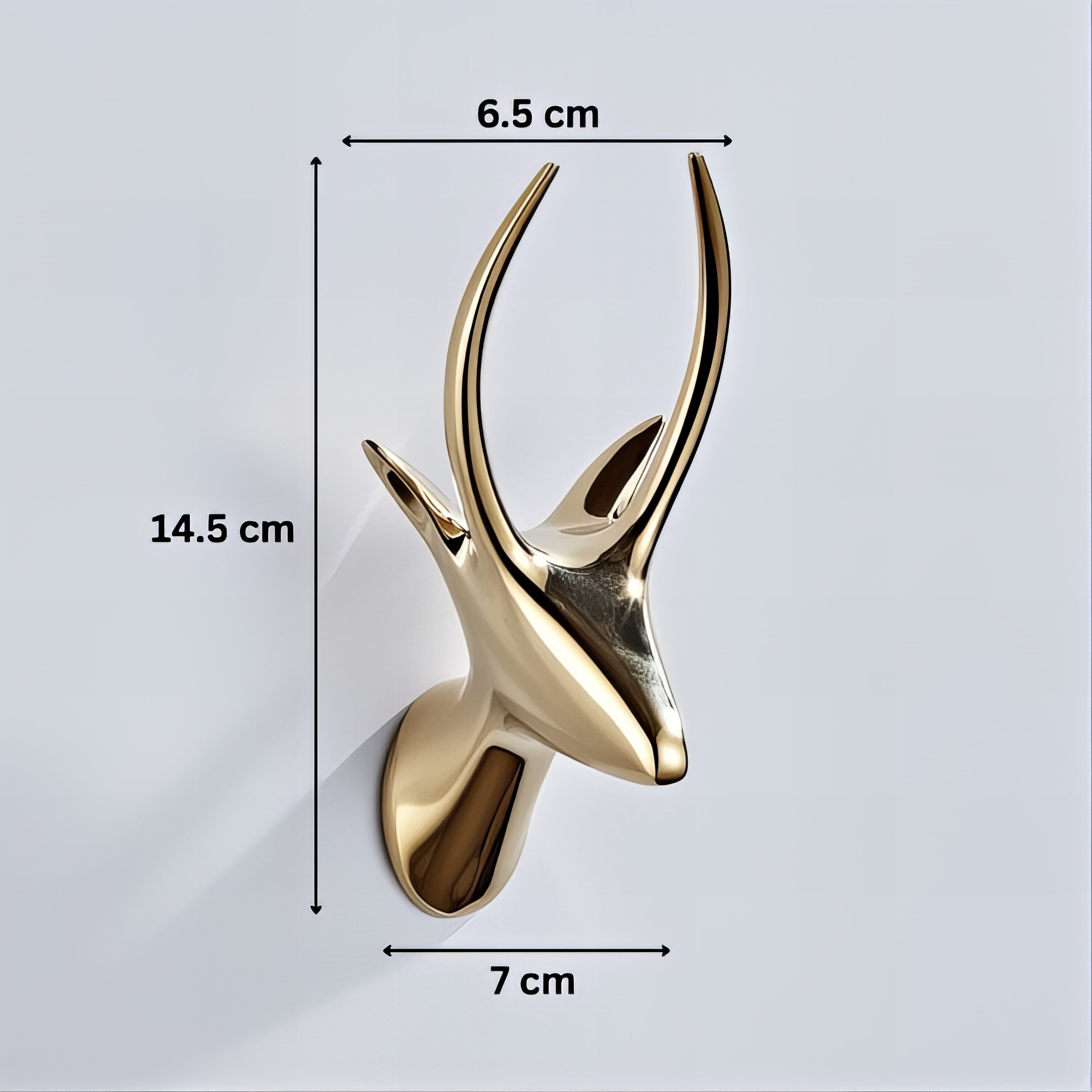 Crochet Porte-Manteau Contemporain Cerf Doré – Image 4