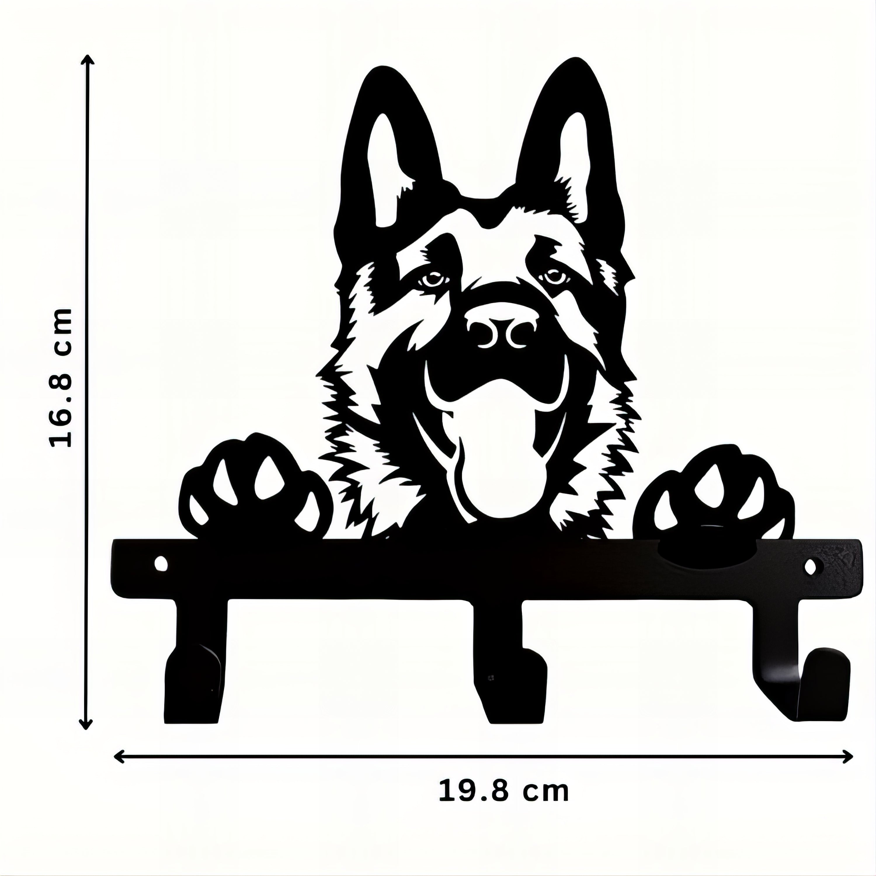 Porte-manteau & clés mural - Style chien Berger Allemand – Image 7
