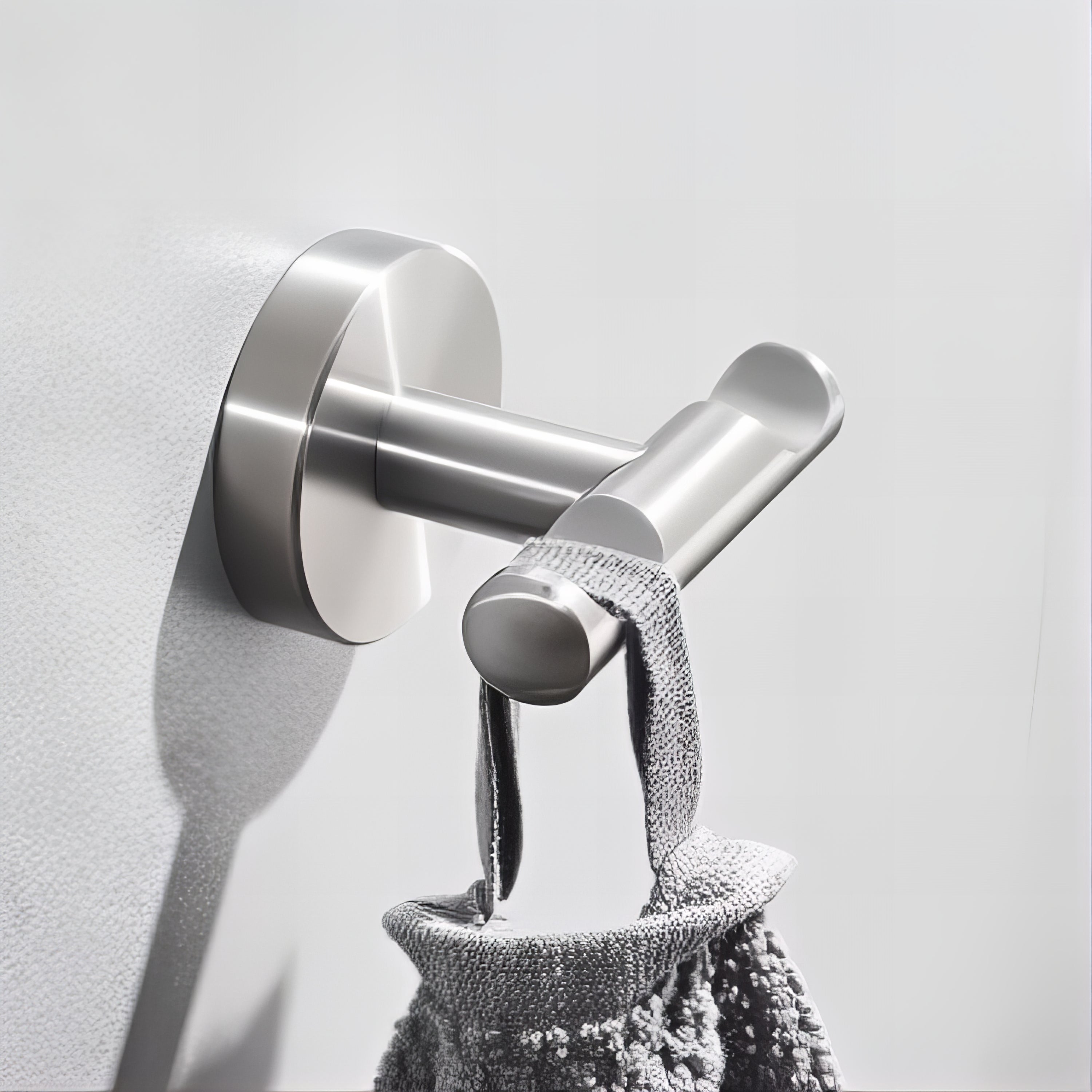 Crochet Mural pour Vêtements en Argent Horizontal – Image 2