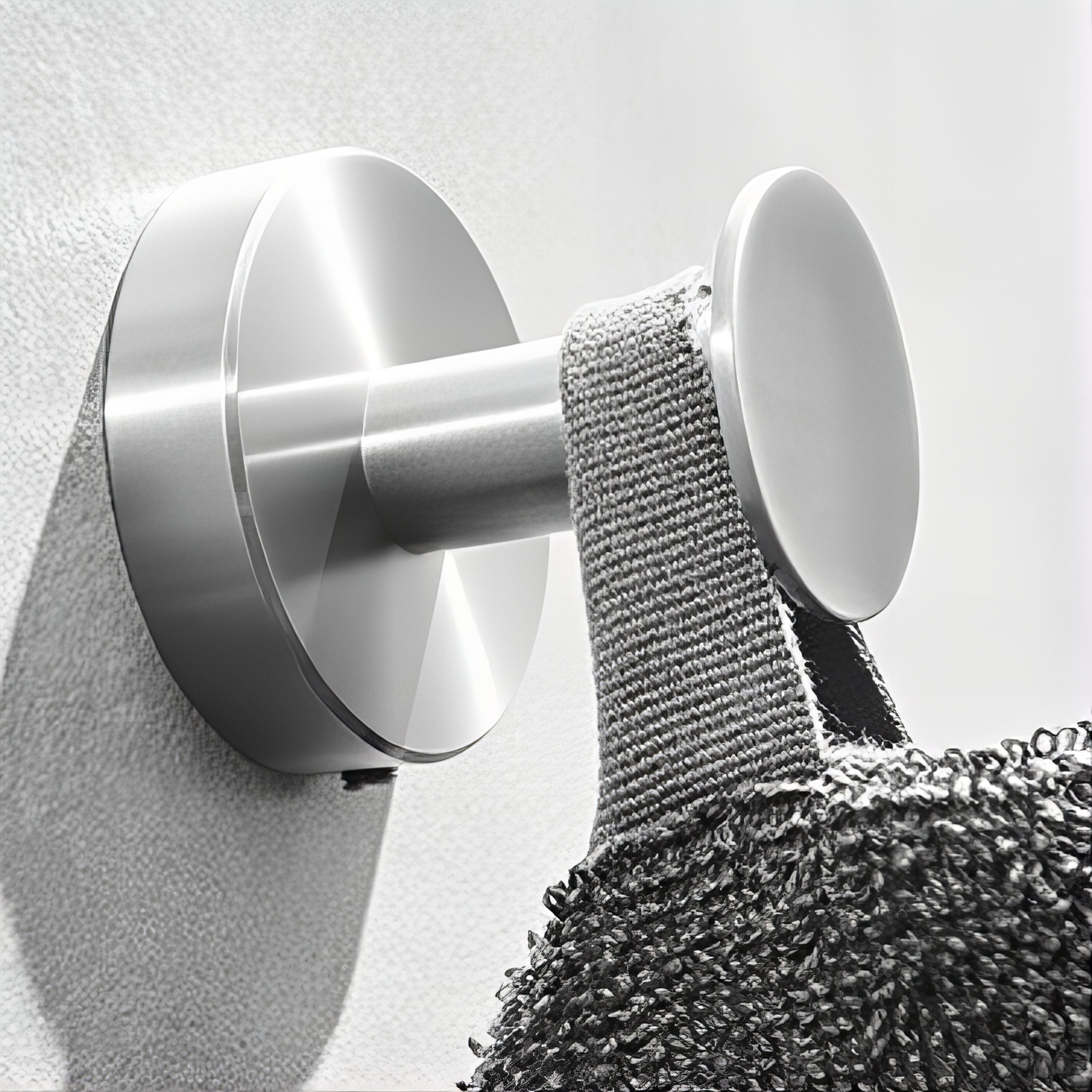 Crochet Support Manteau Petit Cercle Argenté – Image 2