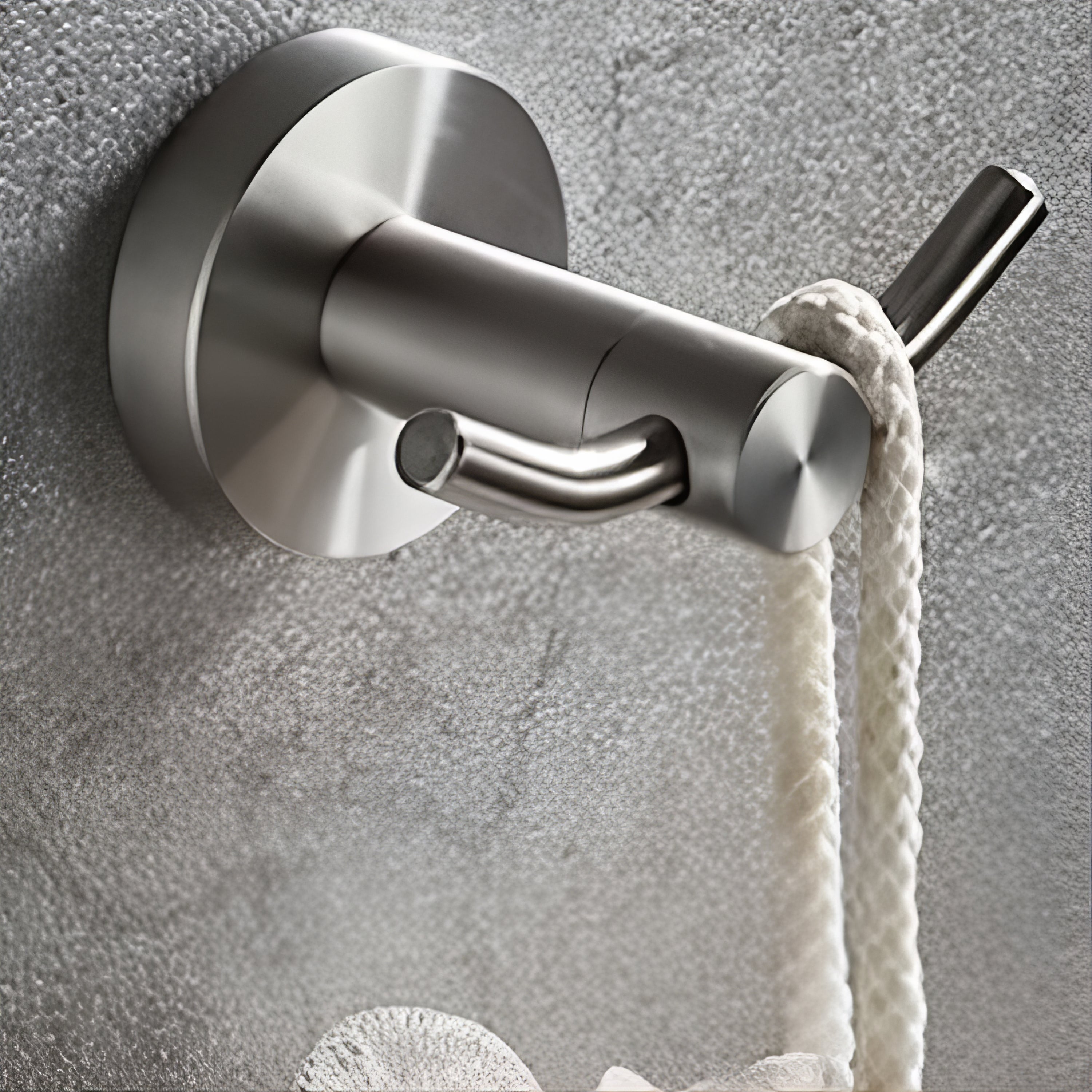 Crochet Mural Double Crochets Argenté