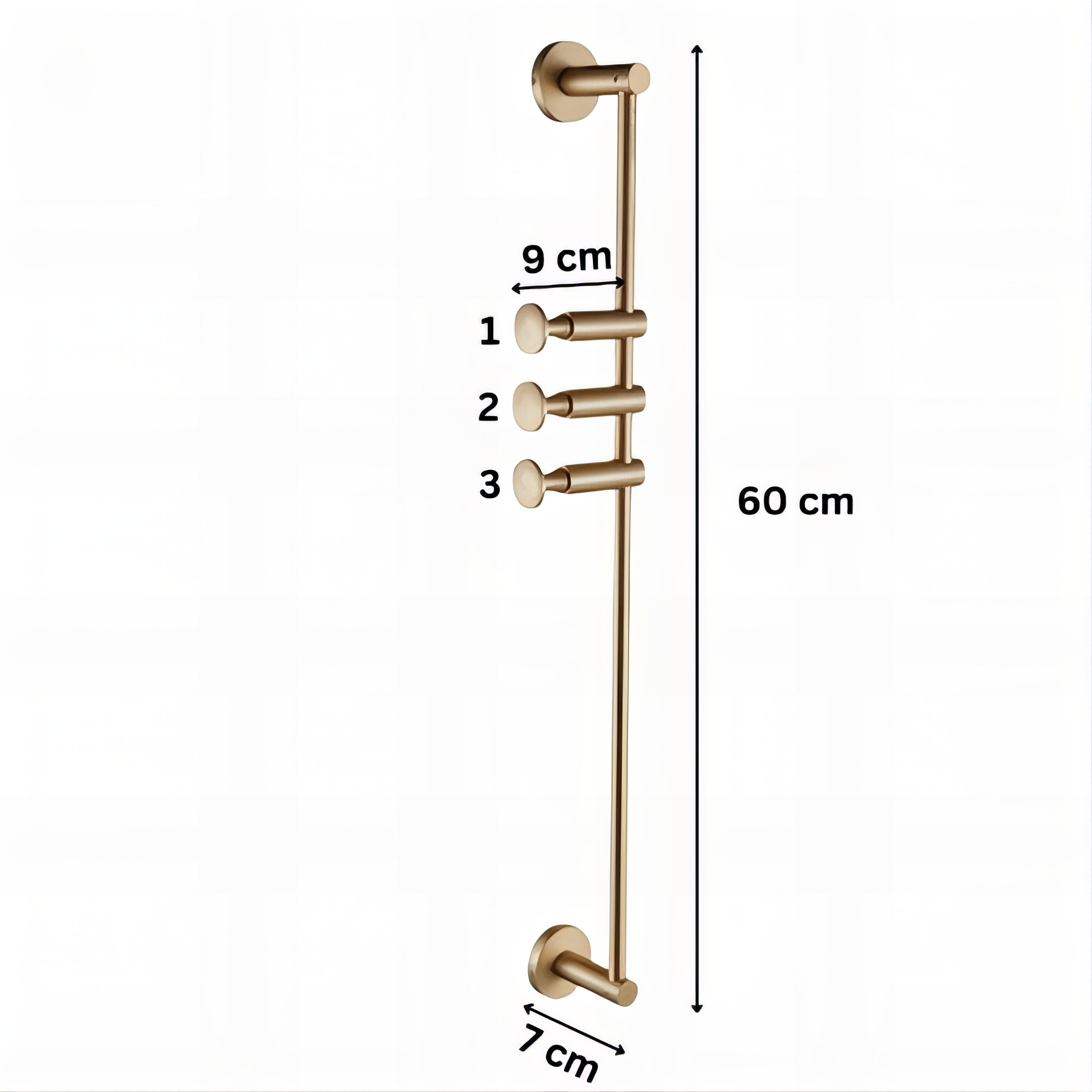 Patère Murale Verticale Or – Image 4